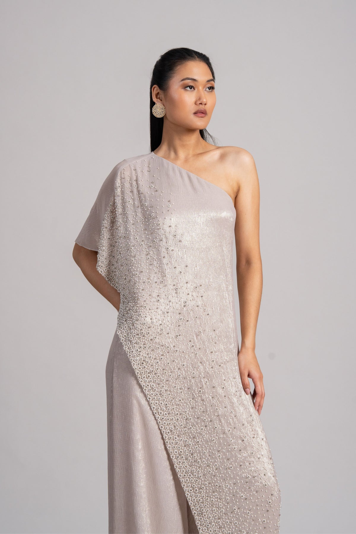 Pearl Meteor One Shoulder Jumpsuit