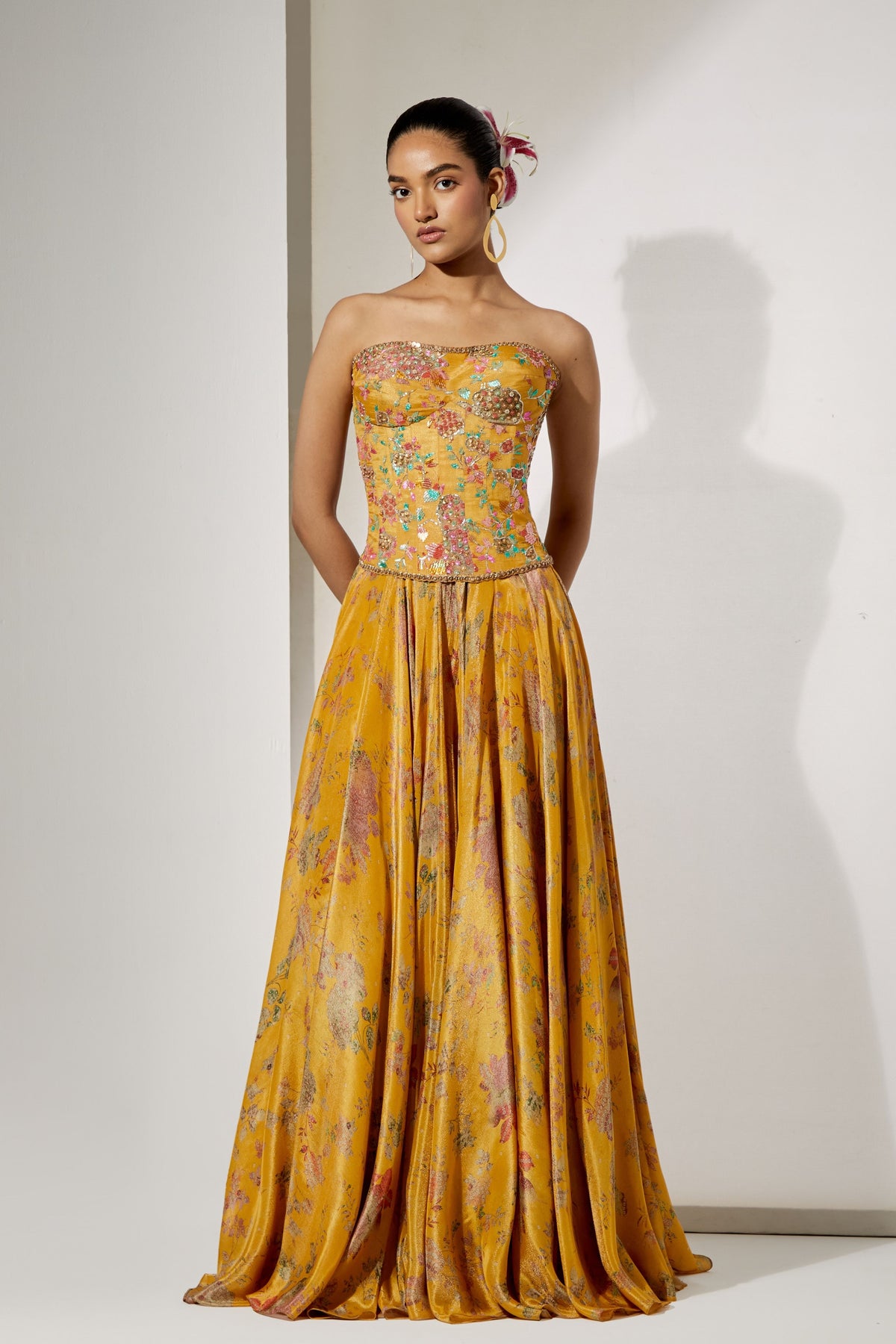 Sunlit Bloom Skirt Set