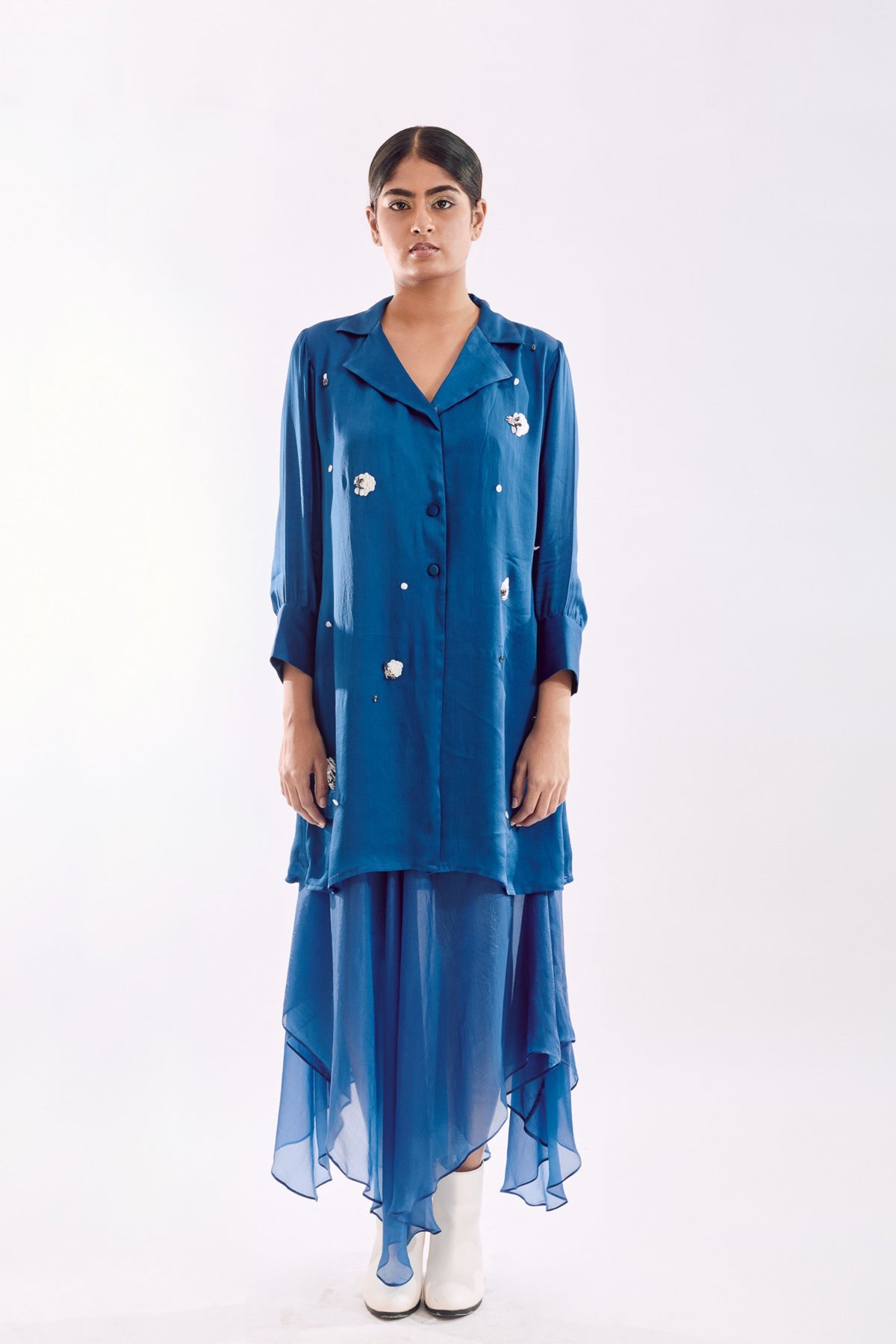 Blue Organza Jacket