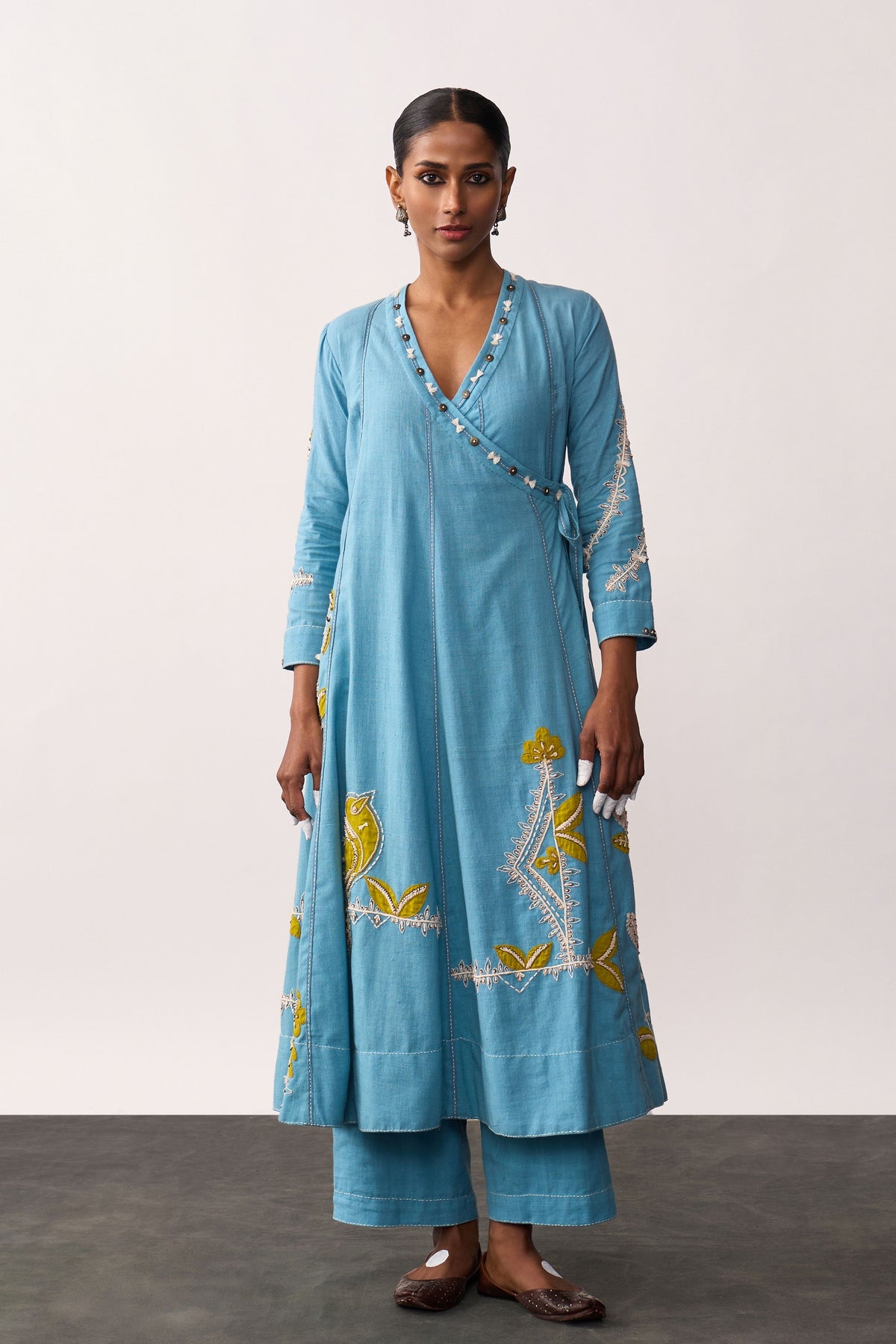 Hansa Blue Kurta With Pants