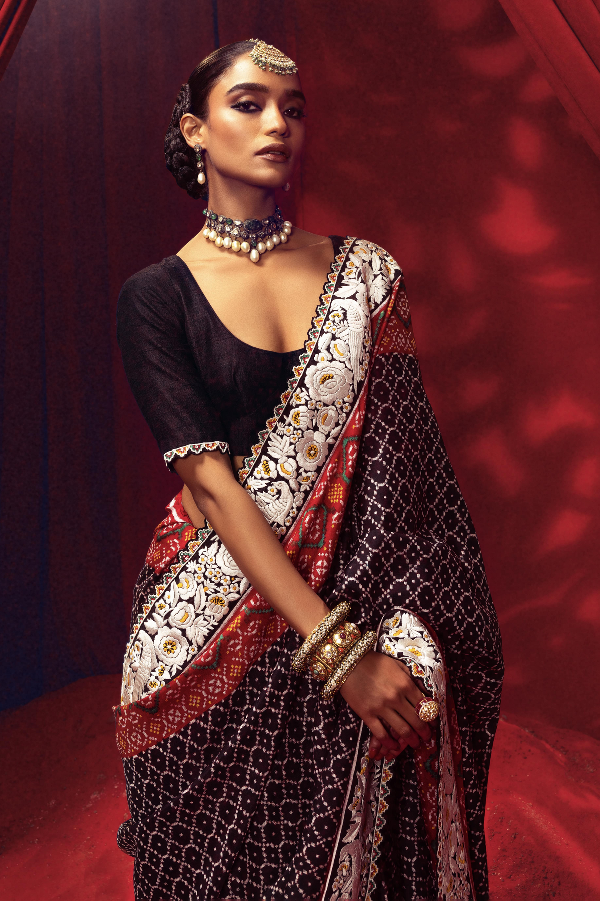 Black Patola Saree