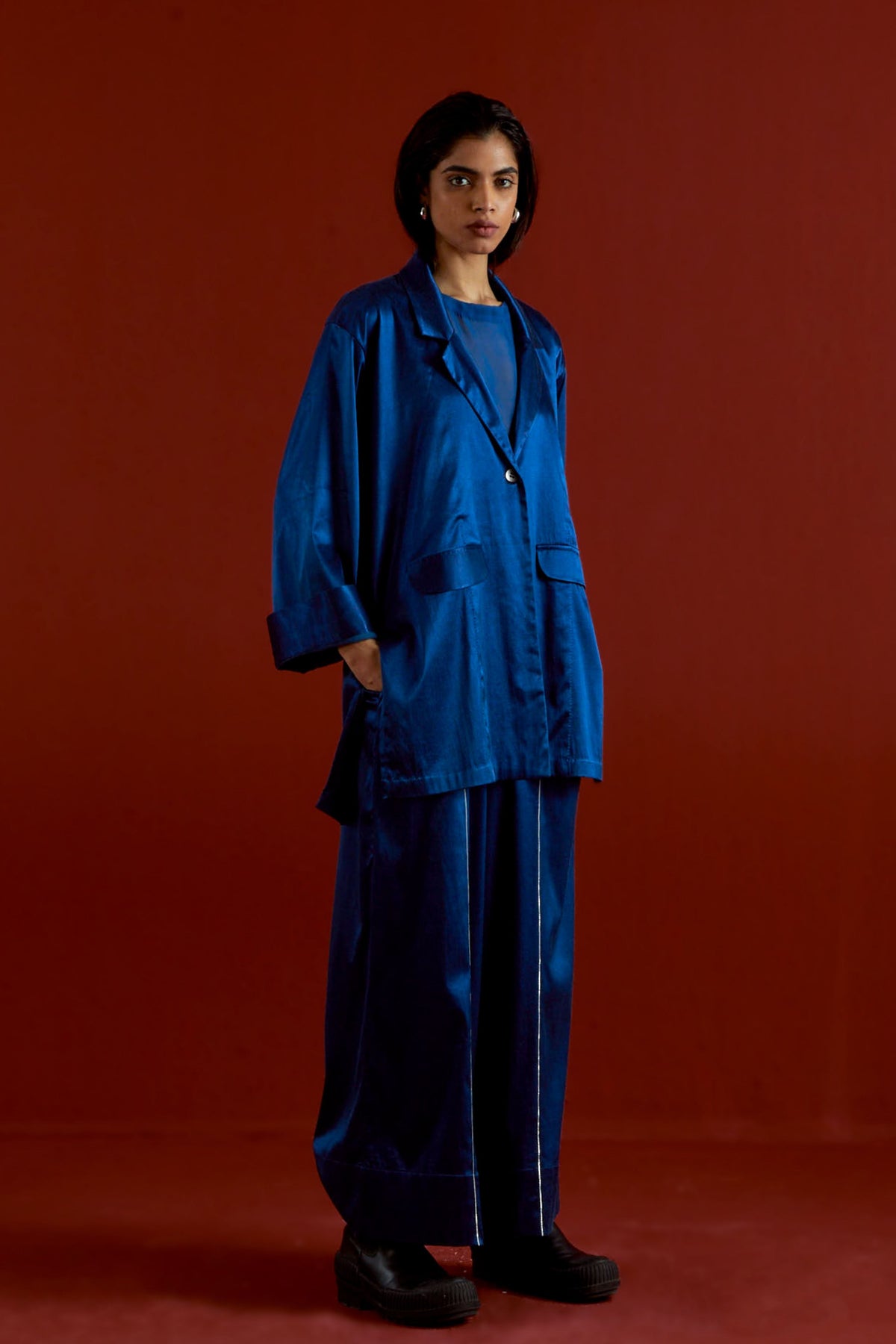 Wide Sleeve Jacket Set
