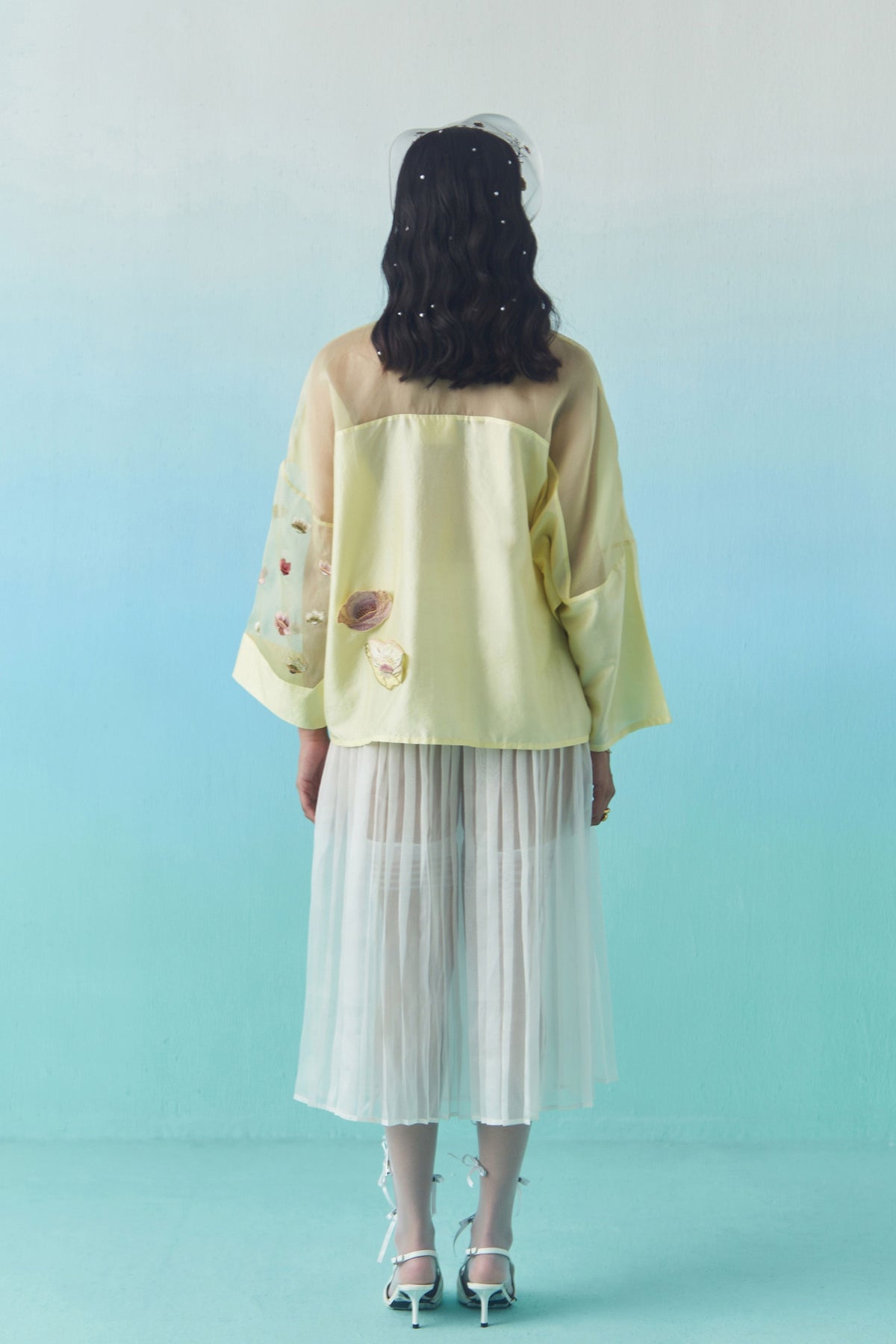 Lemon Poppy Flower Top