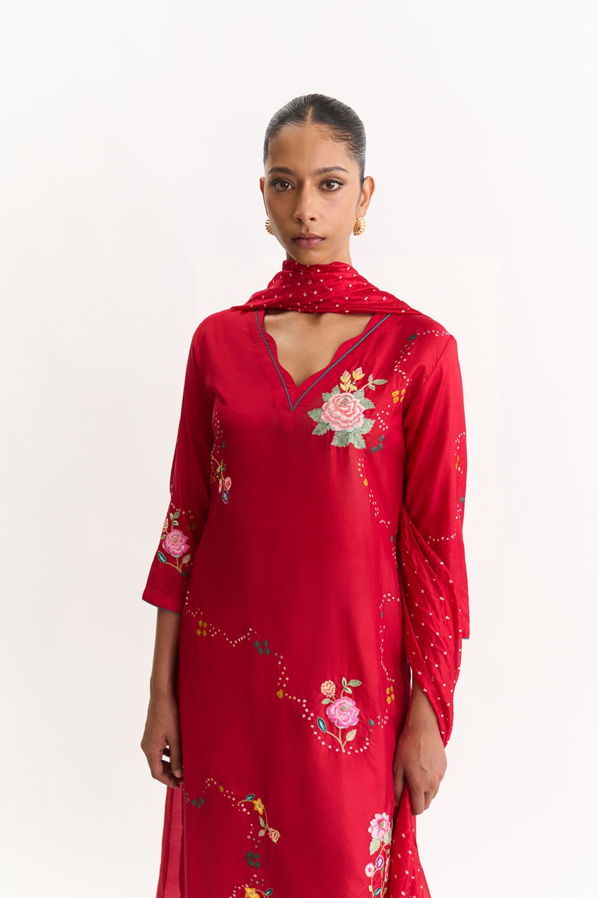Yuki Maroon Kurta Set