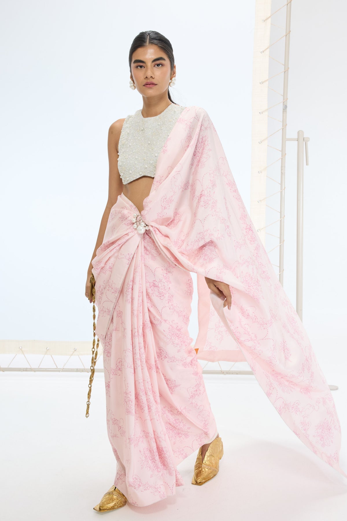 The Ruby Saree in Pink