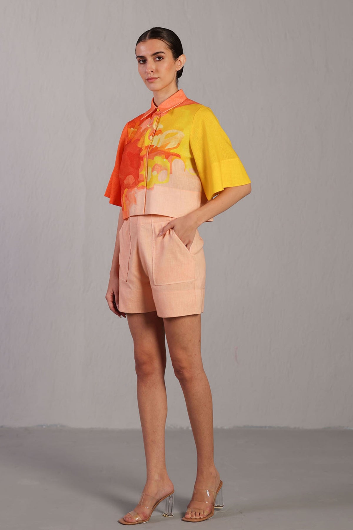 Bright Orange and Yellow Shorts