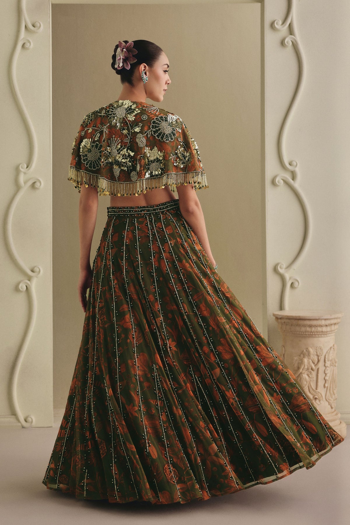 Olive Green Lehenga Set