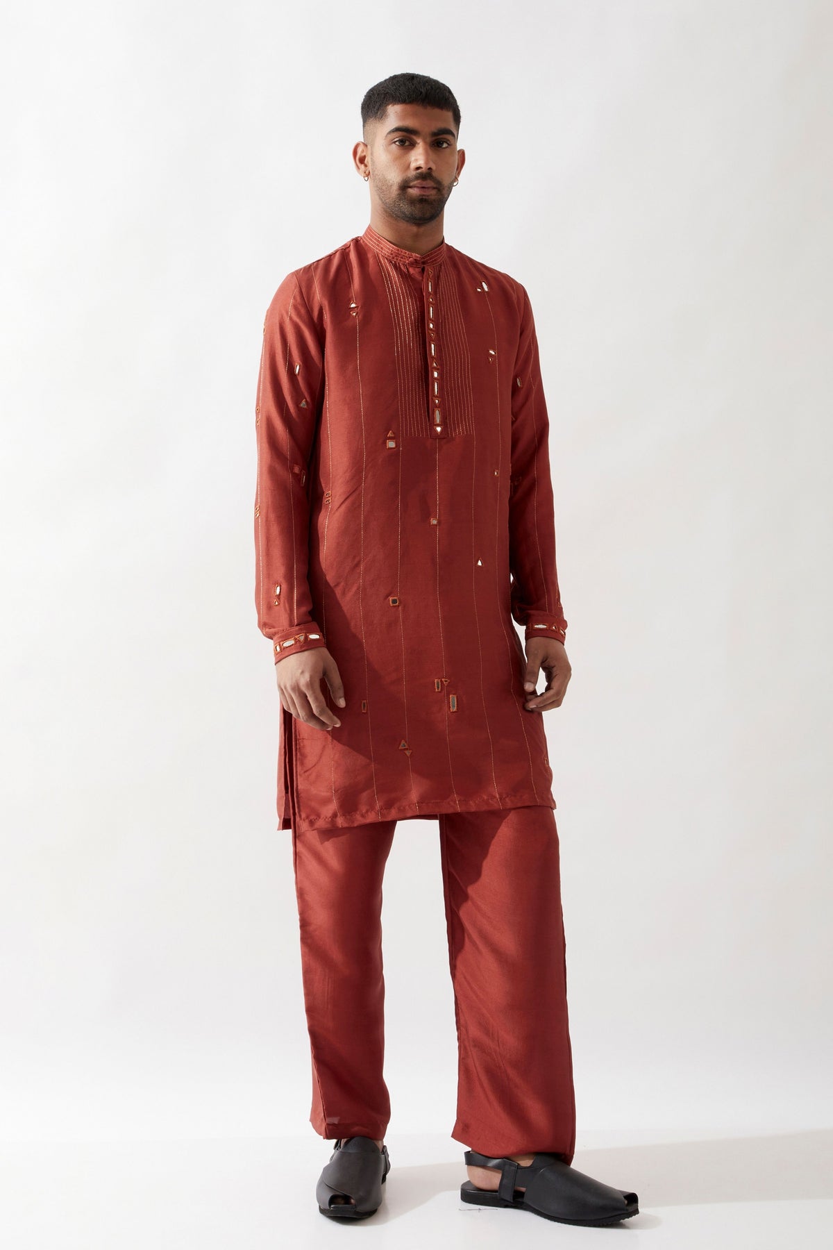 Alan Maroon Kurta Set