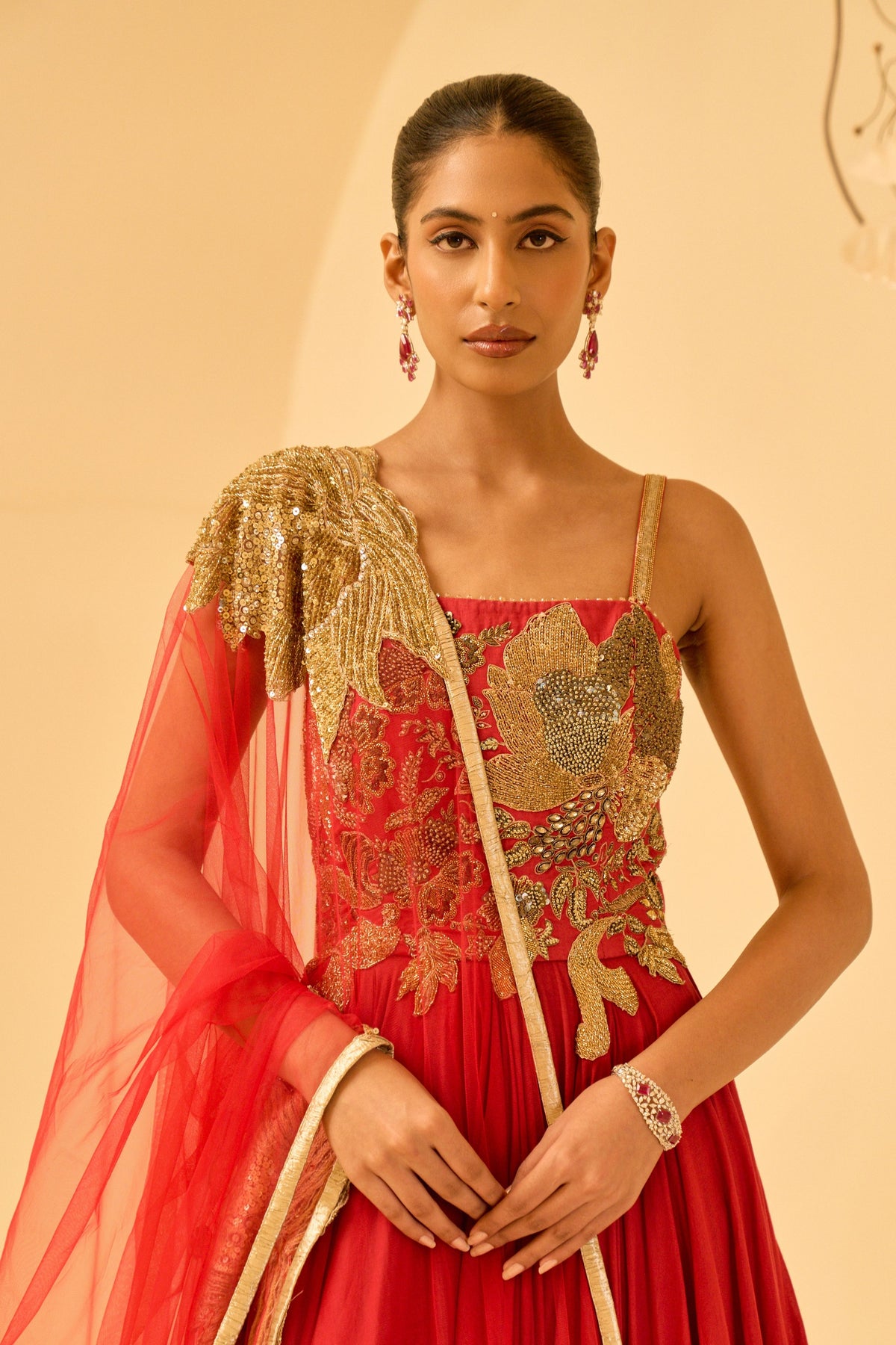 Floral Anarkali Set