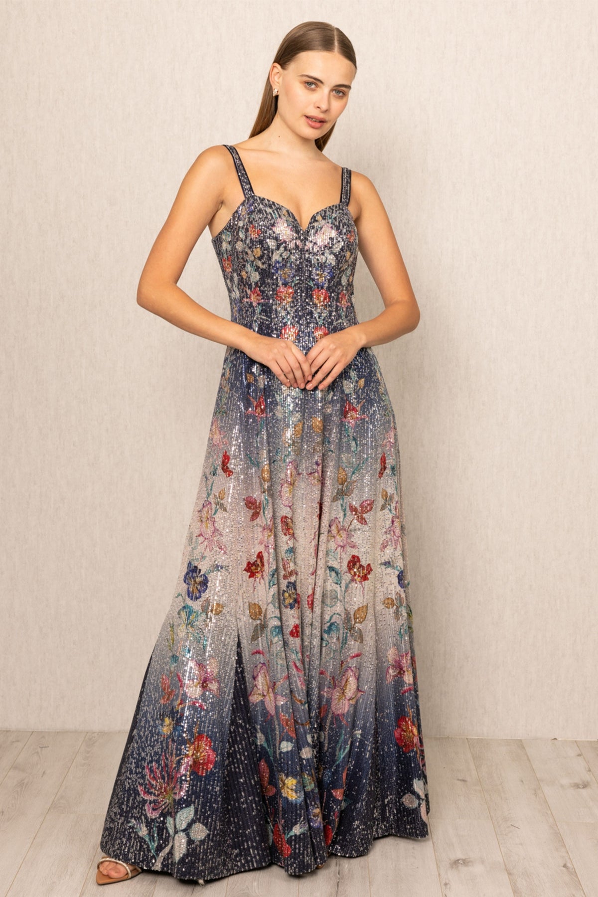 Celestia Sequins Gown