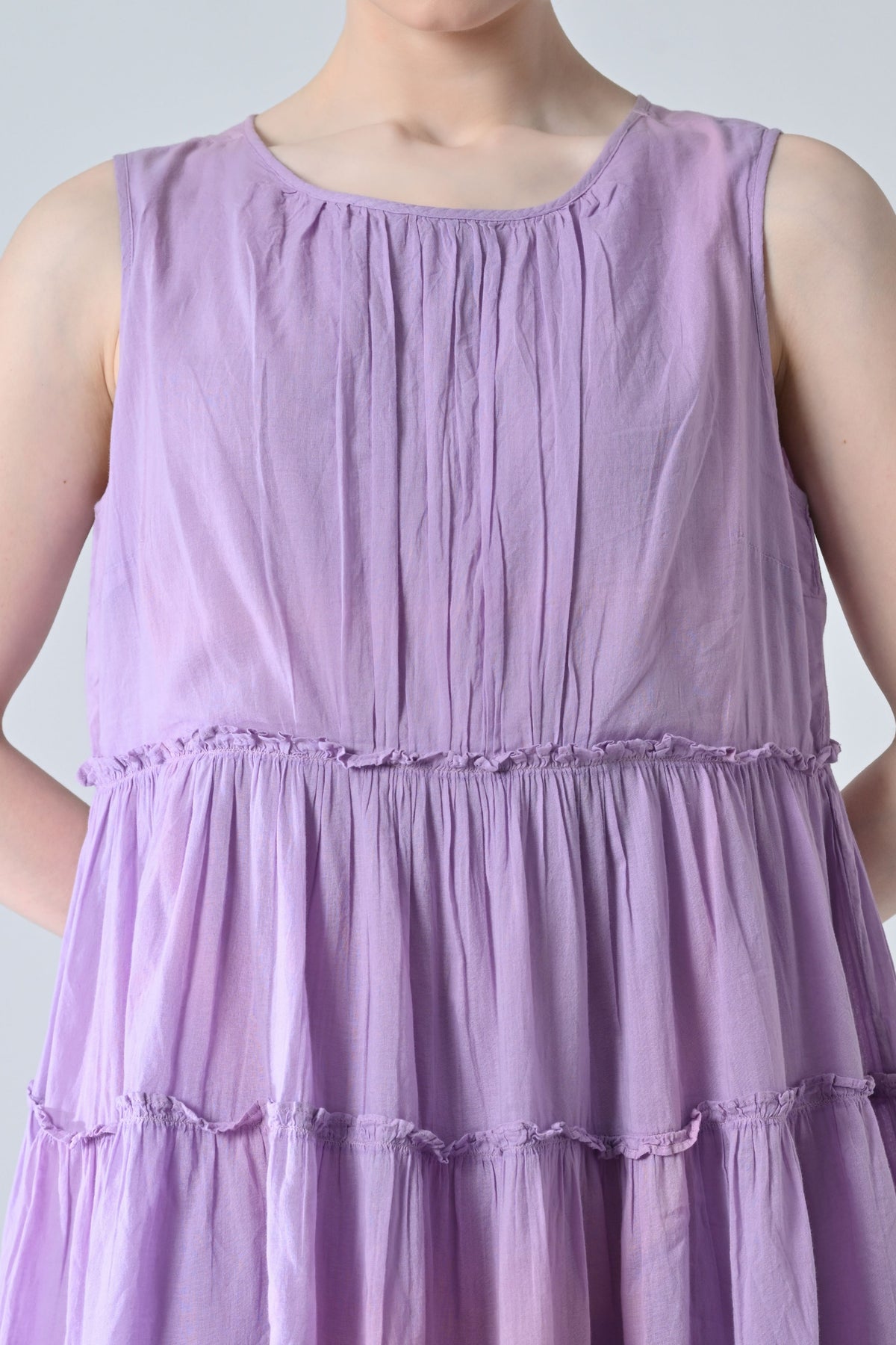 Lilac Breeze Tiered Short Dress