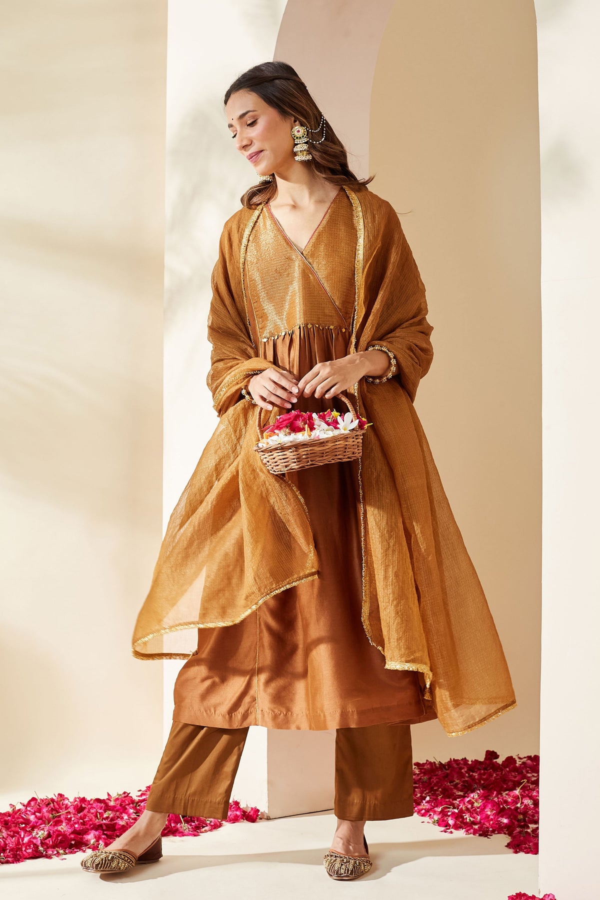 Brown Zohra Kurta Set