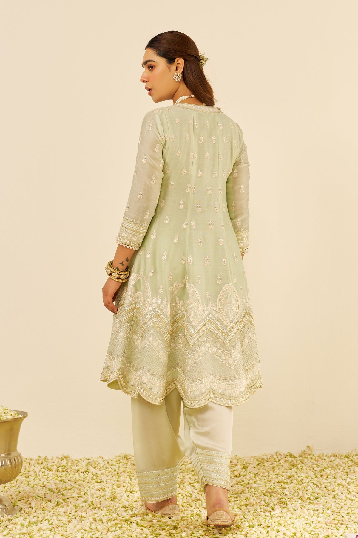 Meeram Mint Short Anarkali With Salwar