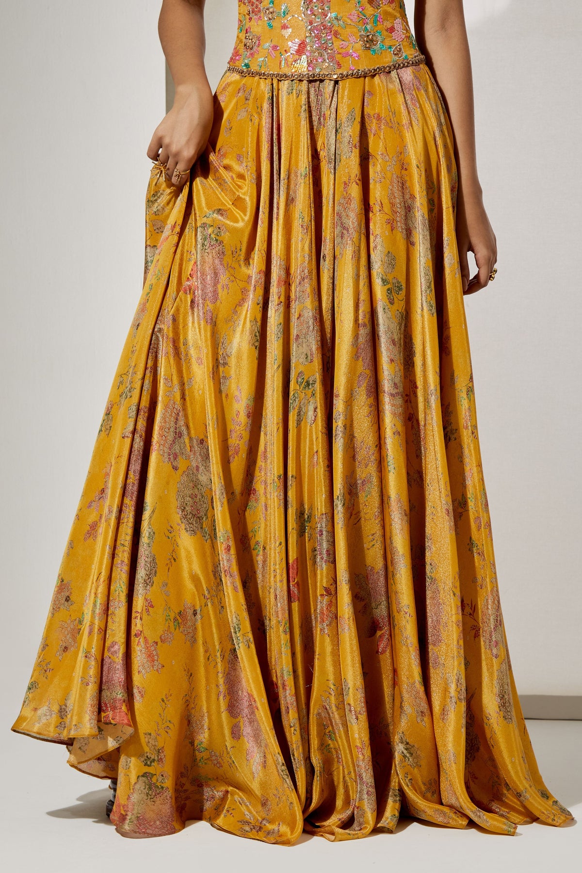 Sunlit Bloom Skirt Set