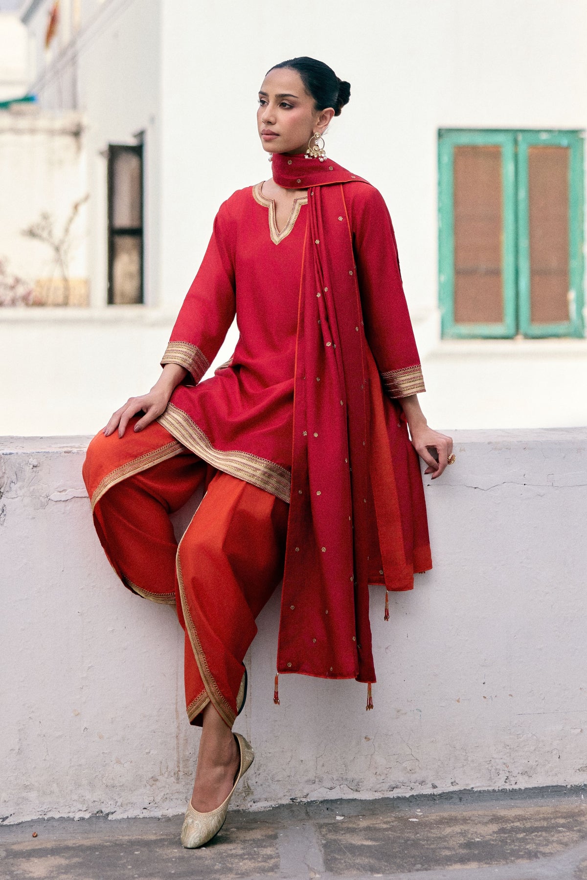 Crimson Tunic Set