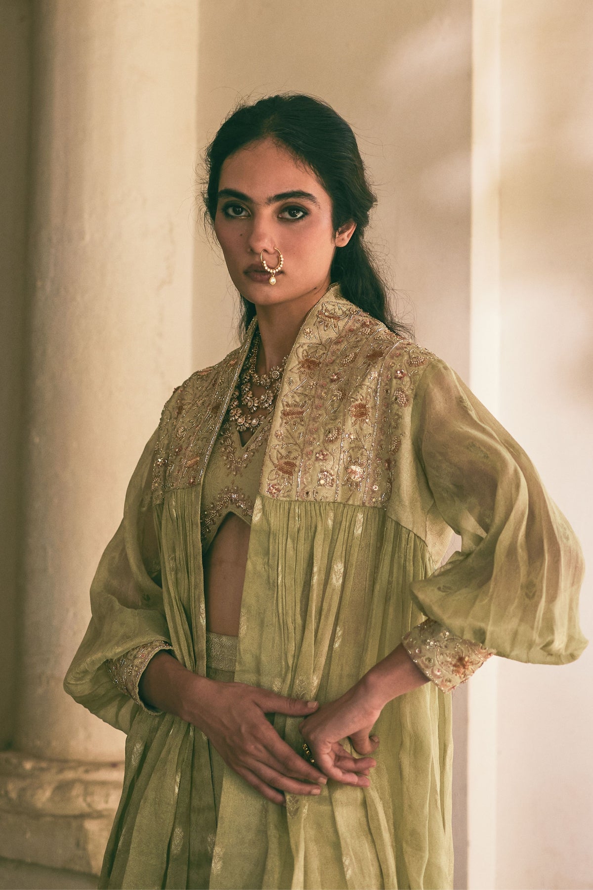 Solene Palazzo Jacket Set