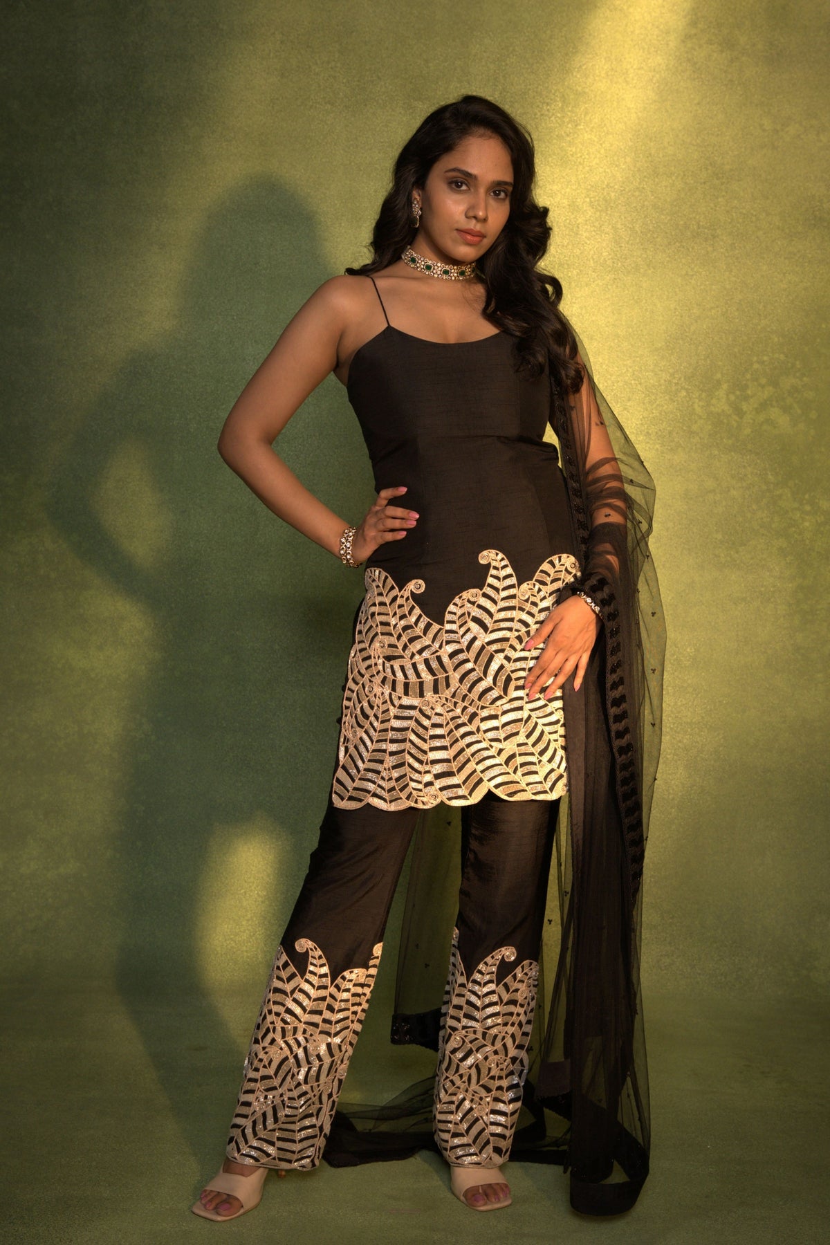 Black Kurta Set