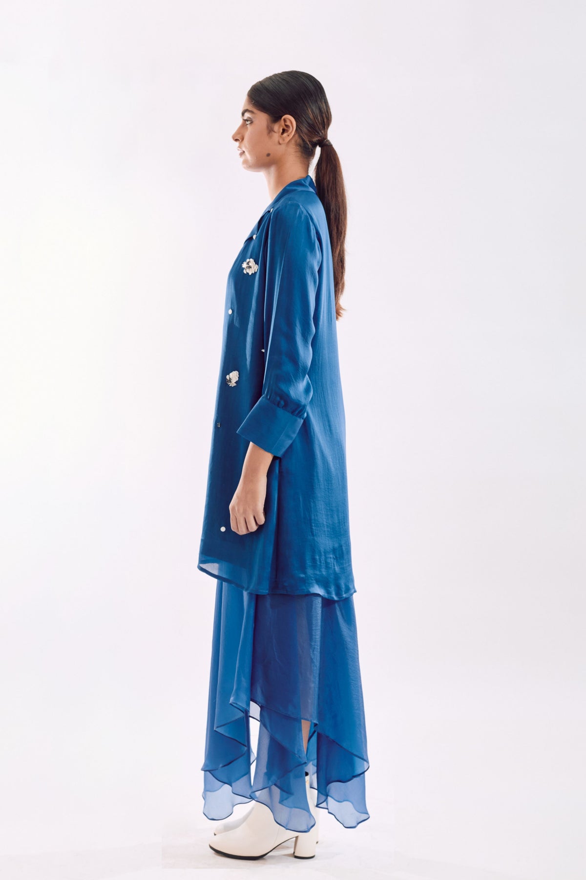 Blue Organza Jacket