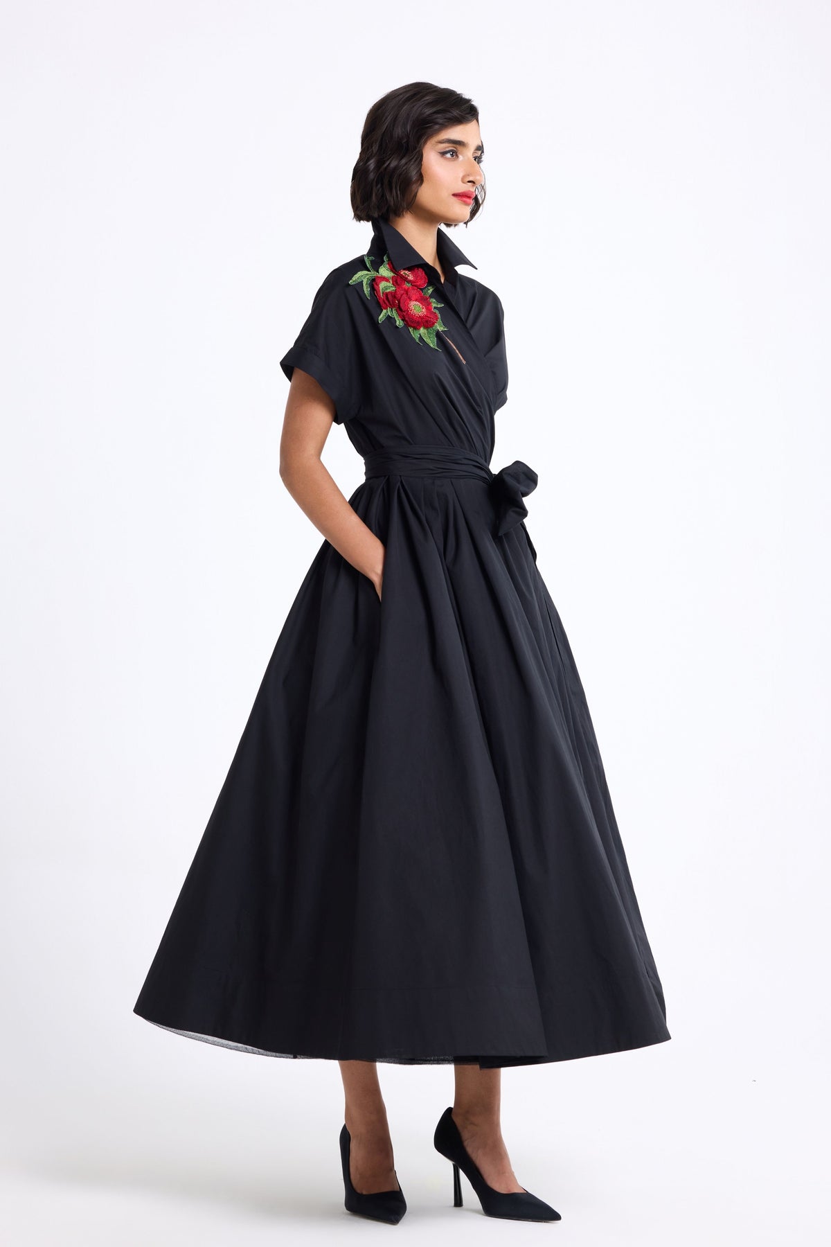 Wrap Around Shirt Dress
