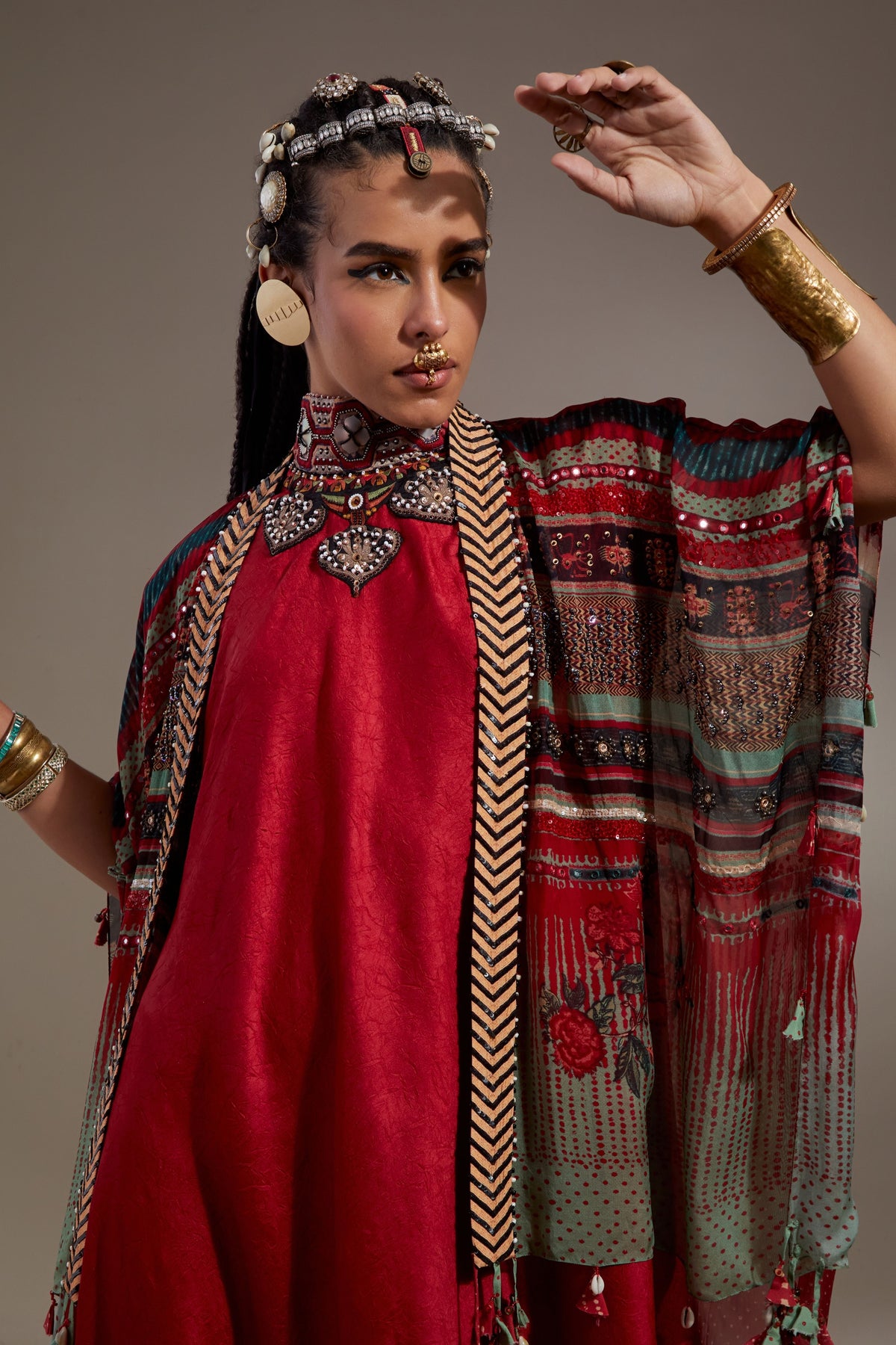 Veni Dupatta Jacket Set