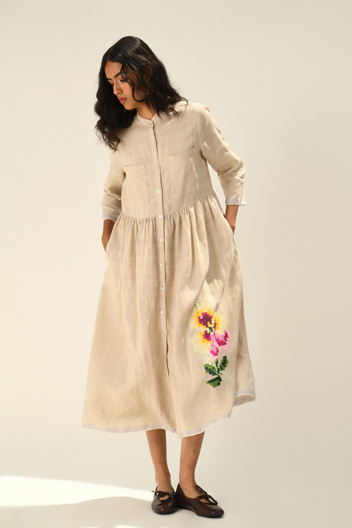 Massiana Embroidery Dress