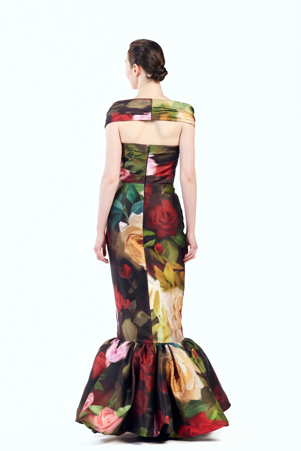 Off Shoulder Draped Gown