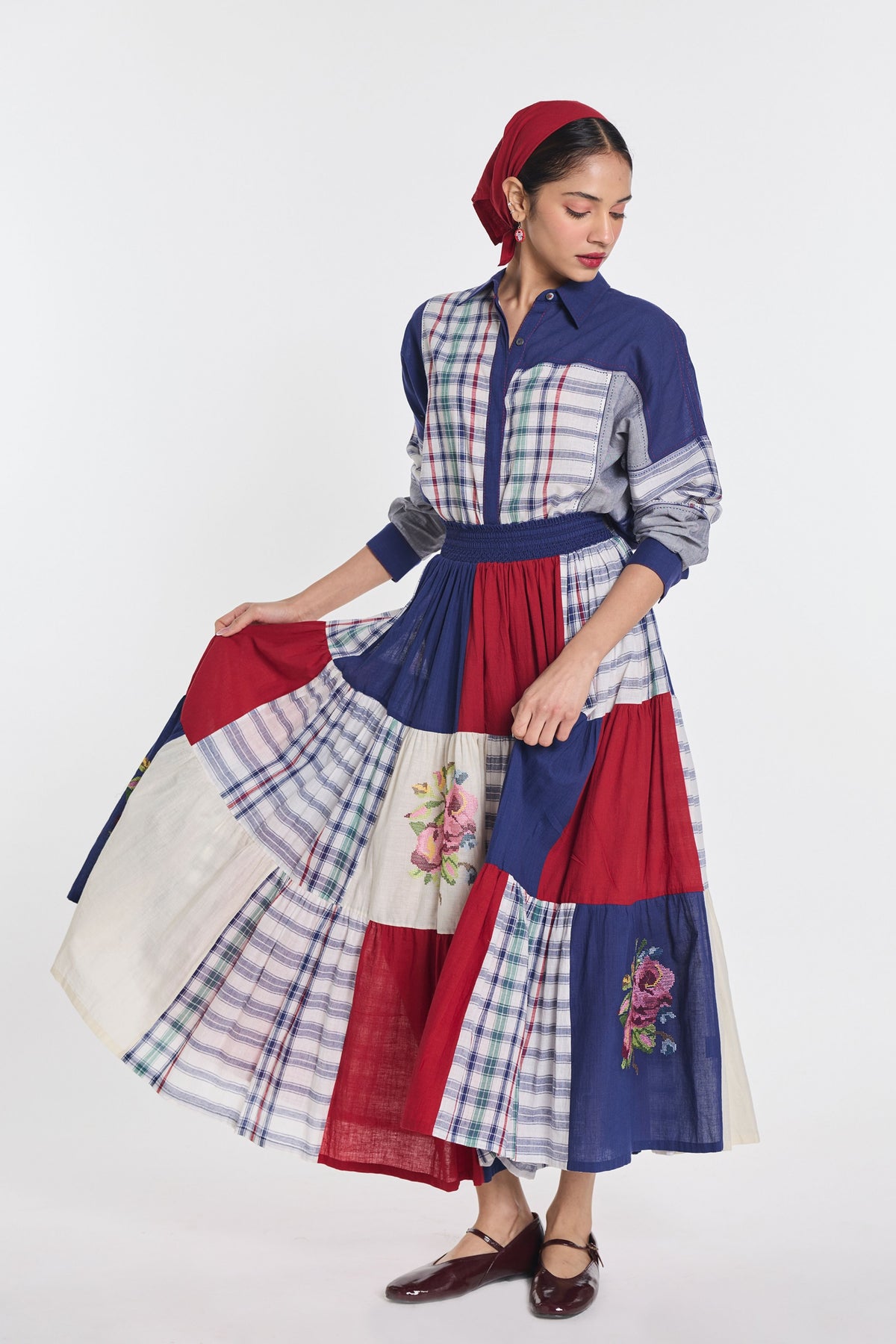 Astilbe Patchwork Skirt