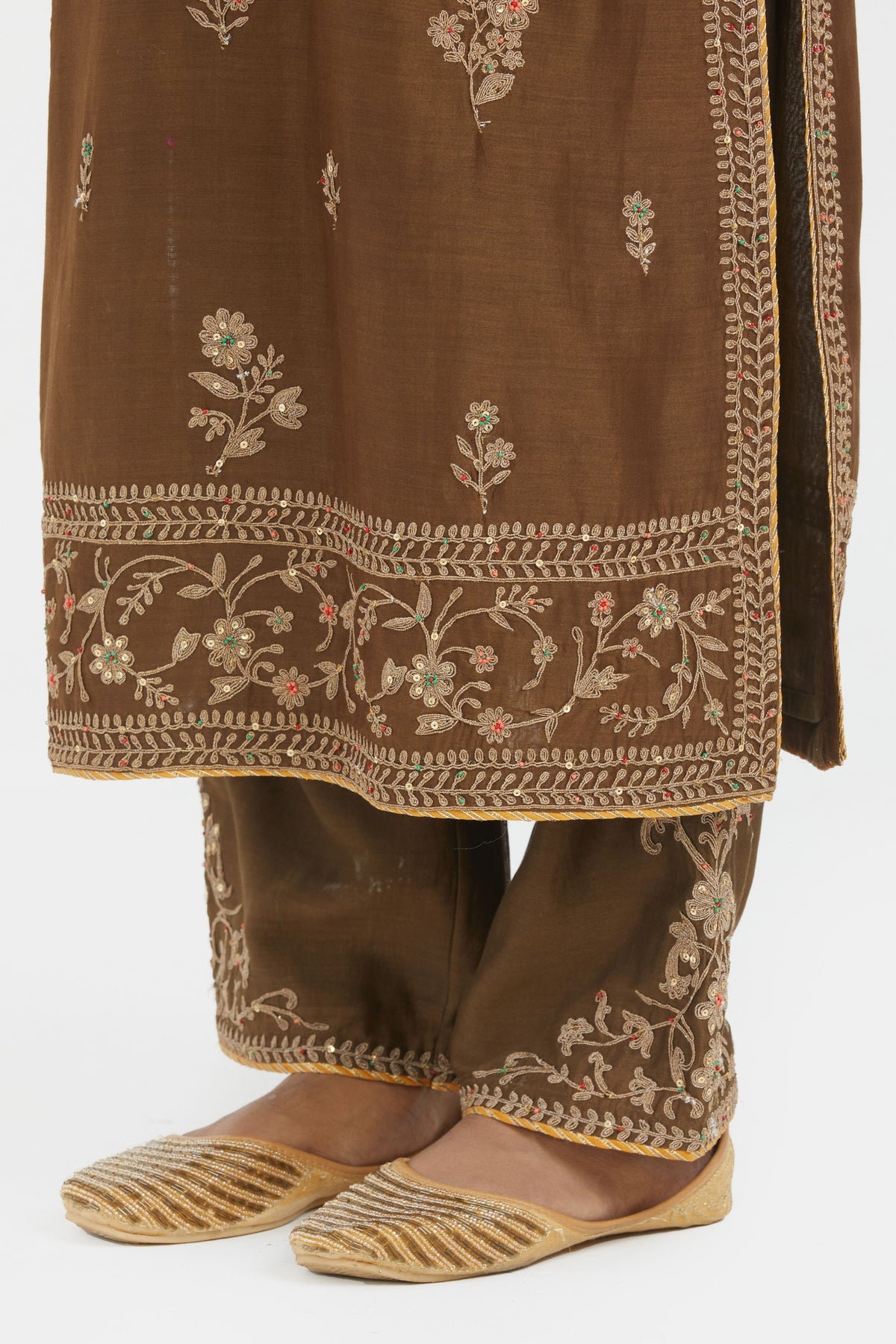 Olive Straight Kurta Set