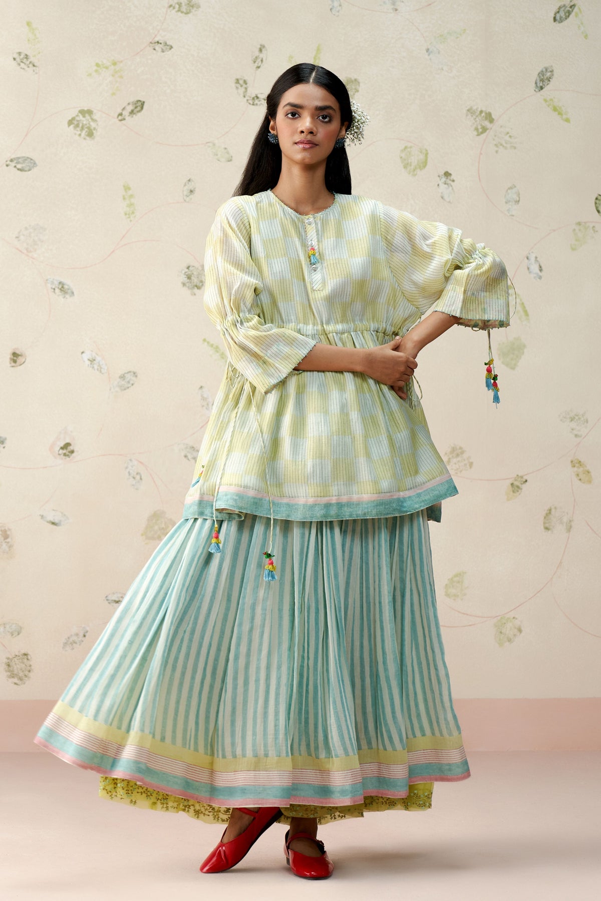 Helene Multi Check Top
