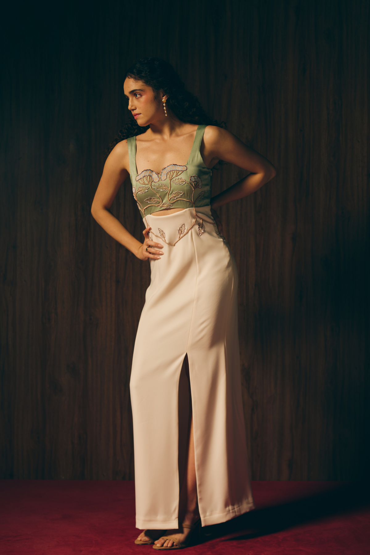 Sage Silken Gown