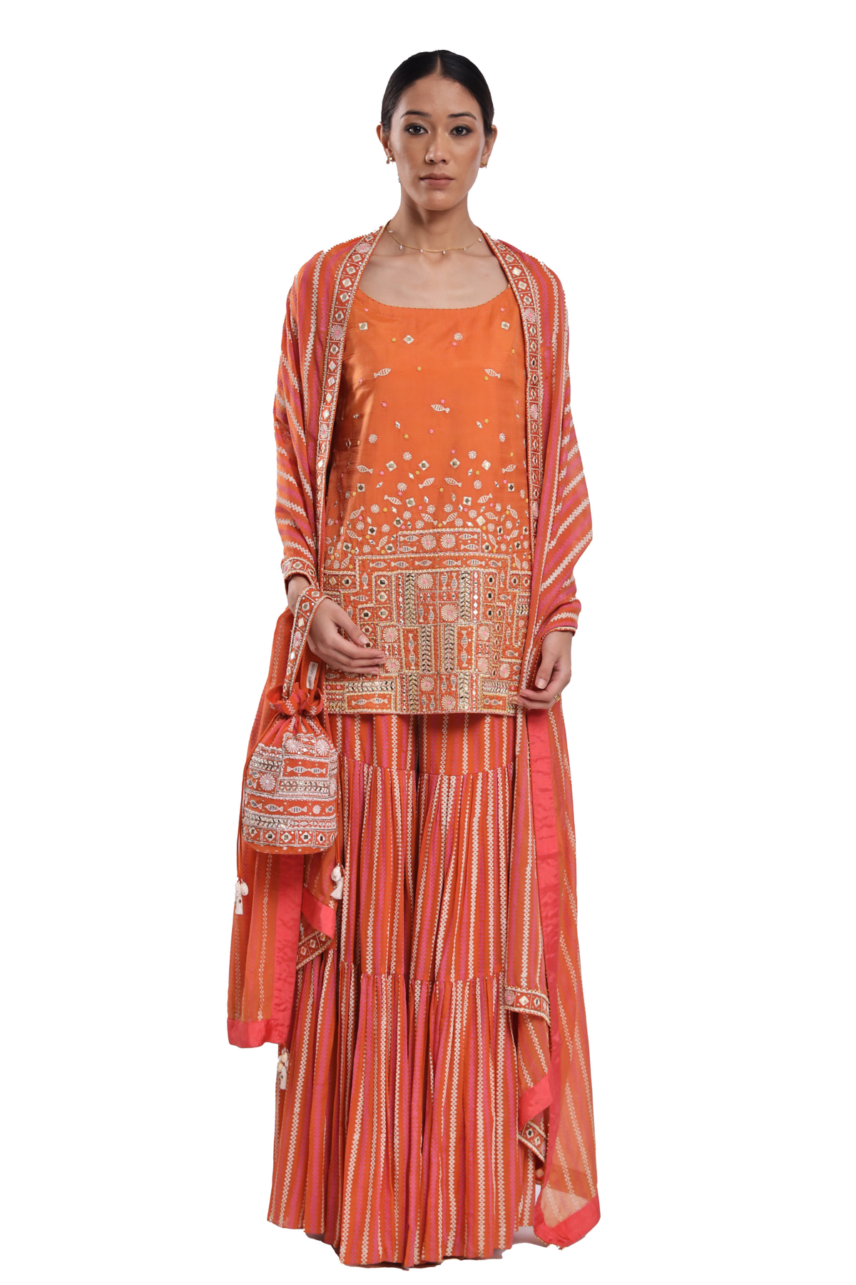 Orange Naila Set