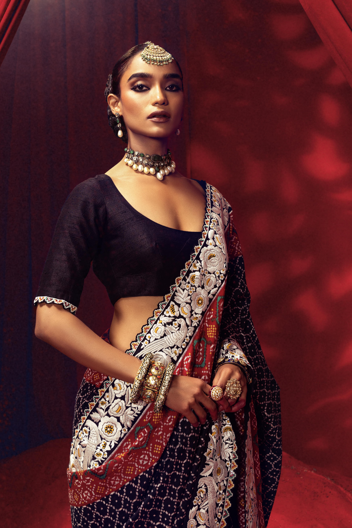 Black Patola Saree