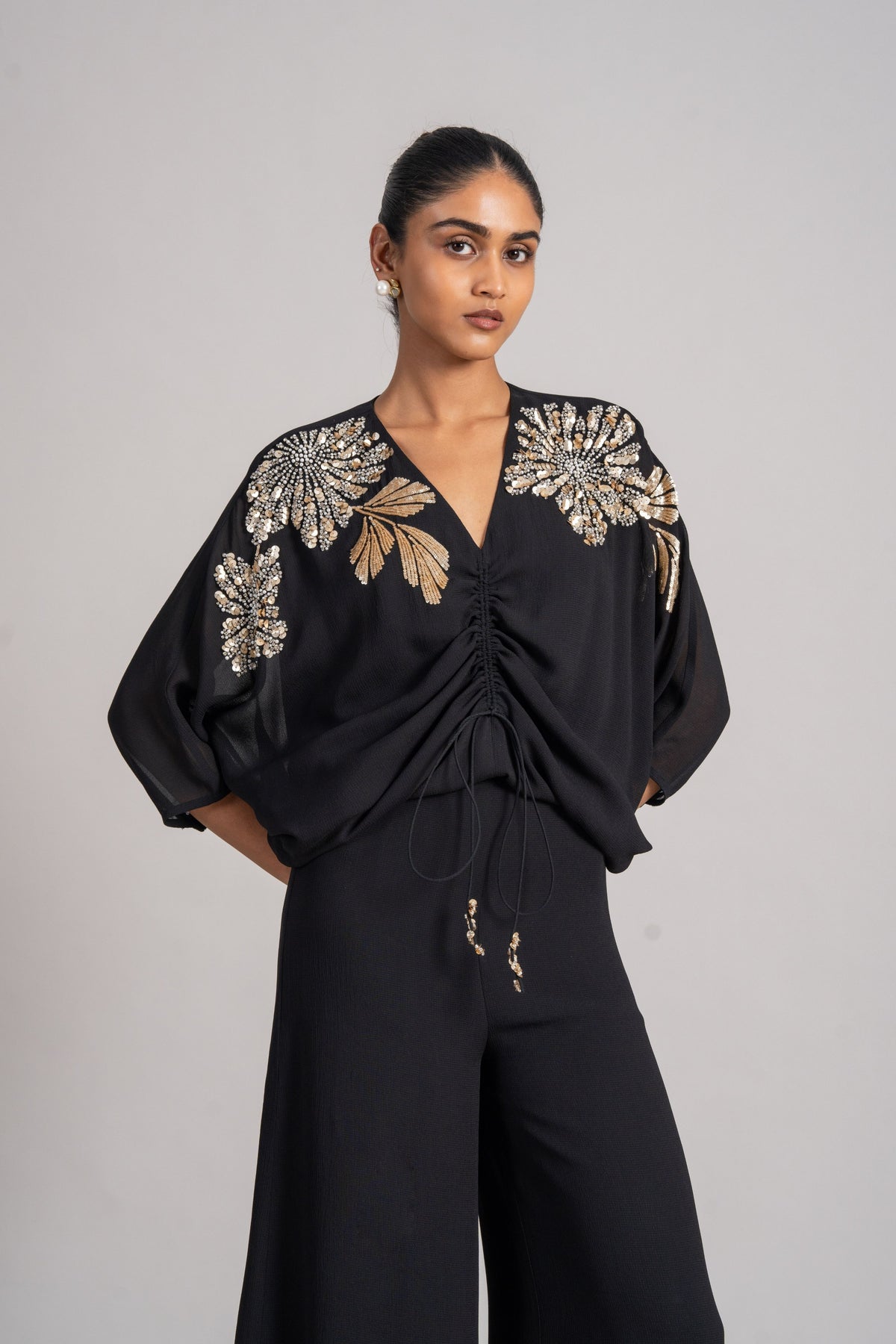 Cosmic Katnis Drawstring Jumpsuit