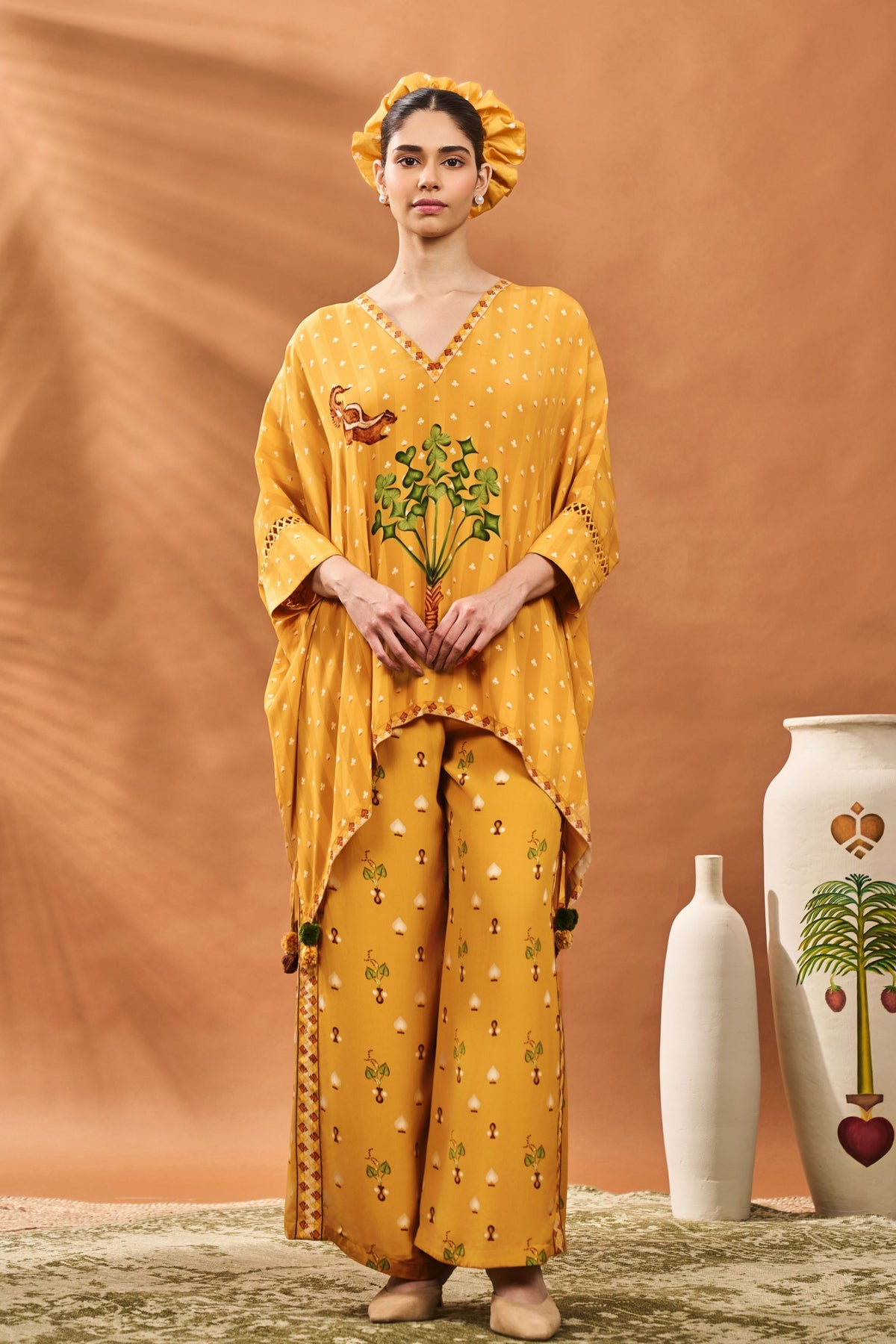 Ochre Spade Blossom Co-ord Set