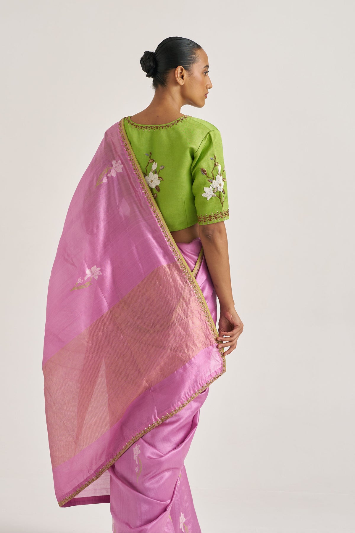 Madhura Pink Saree