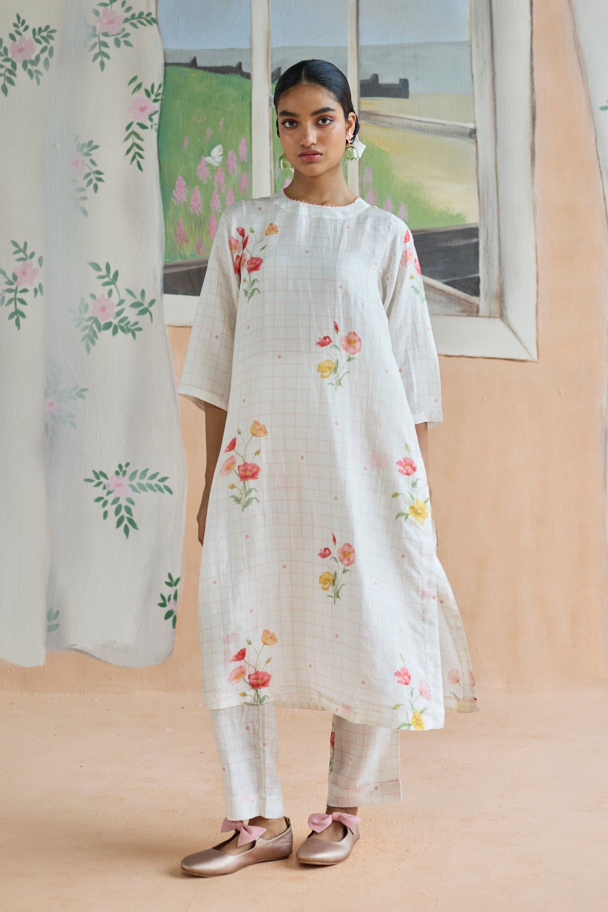 Poppy Long Kurta Set