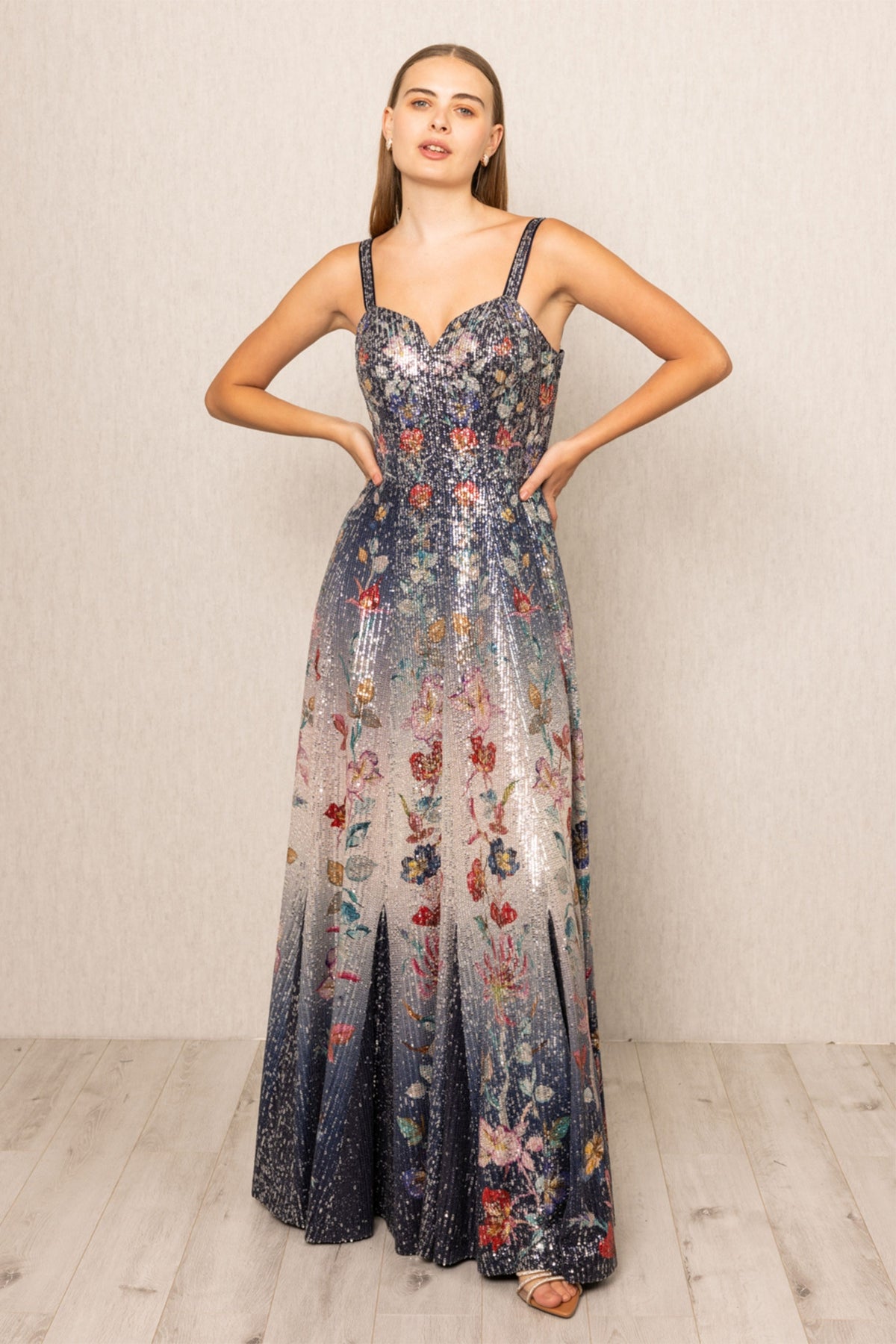 Celestia Sequins Gown