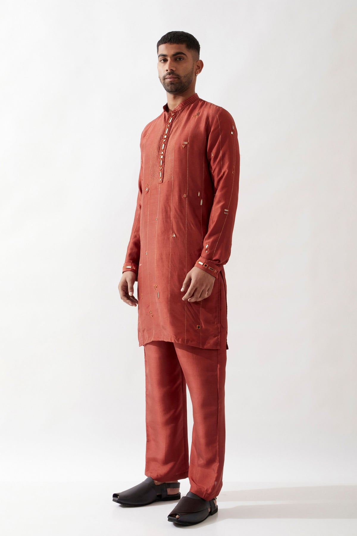 Alan Maroon Kurta Set