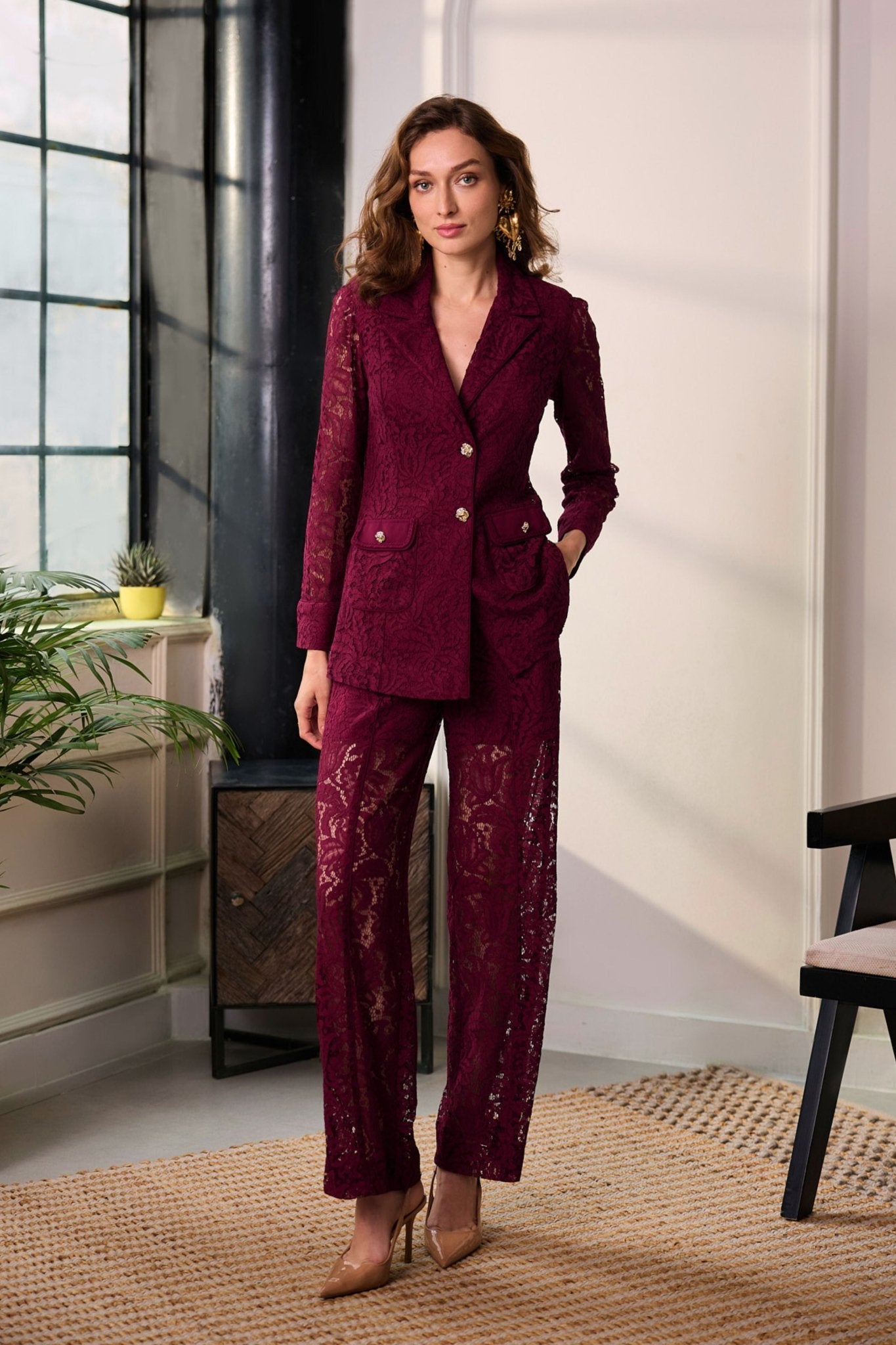 Lydia Ruby Co - ord Set - Deepika Nagpal - Elahe