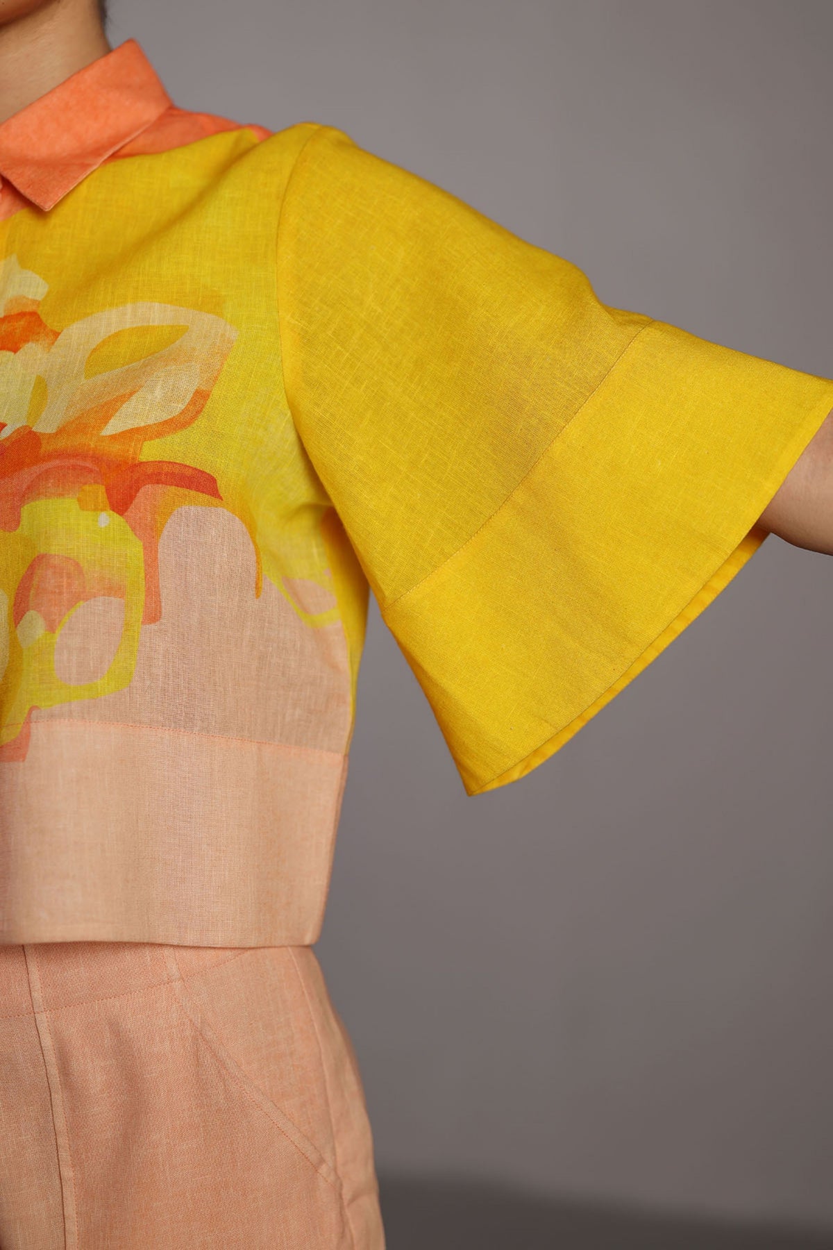 Diffuse Bright Orange and Yellow Shirt