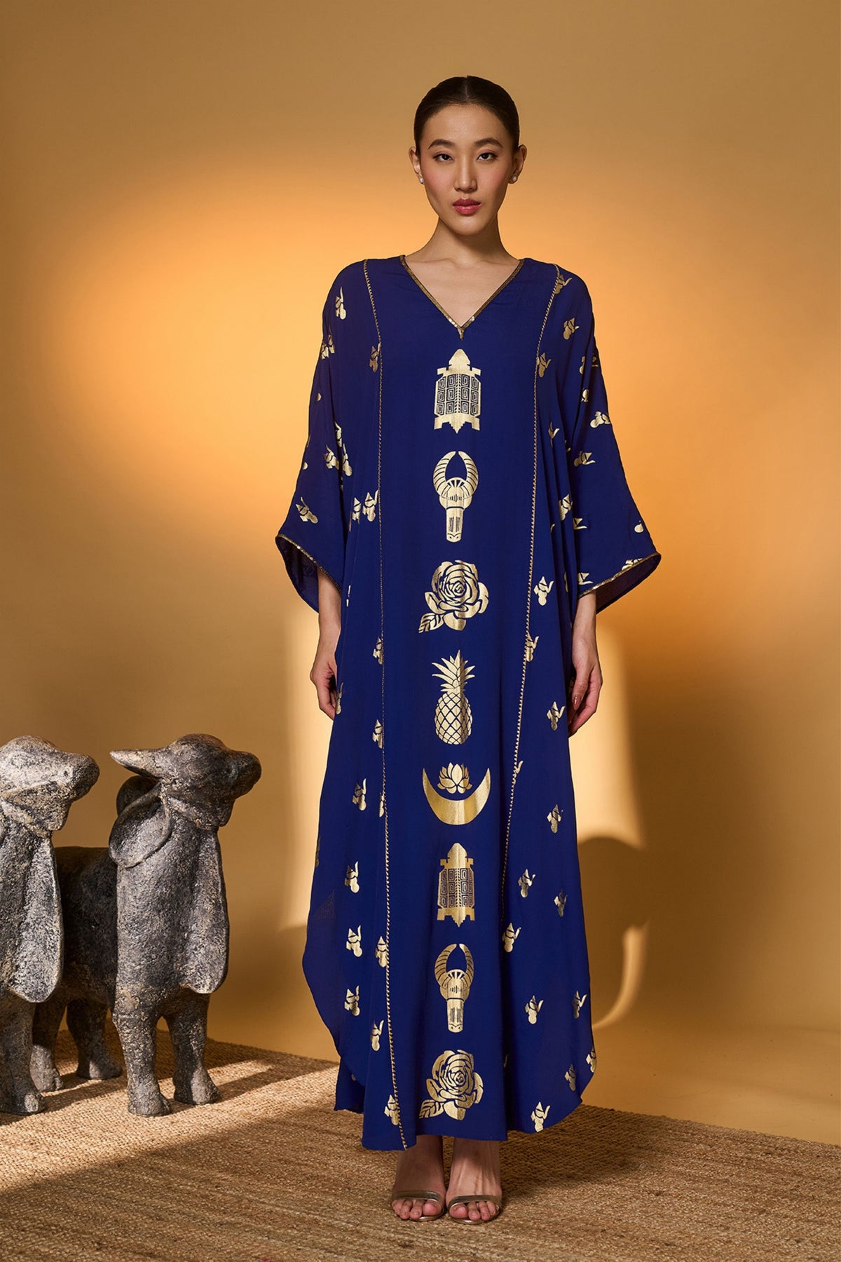 Electric Blue All Charms Kaftan