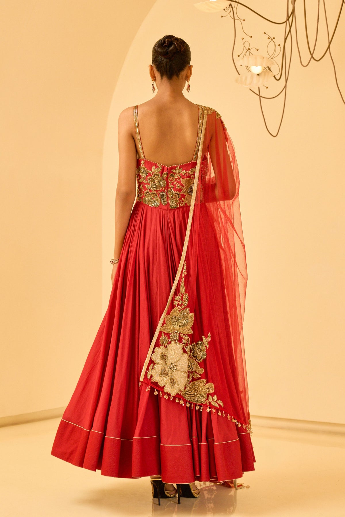 Floral Anarkali Set
