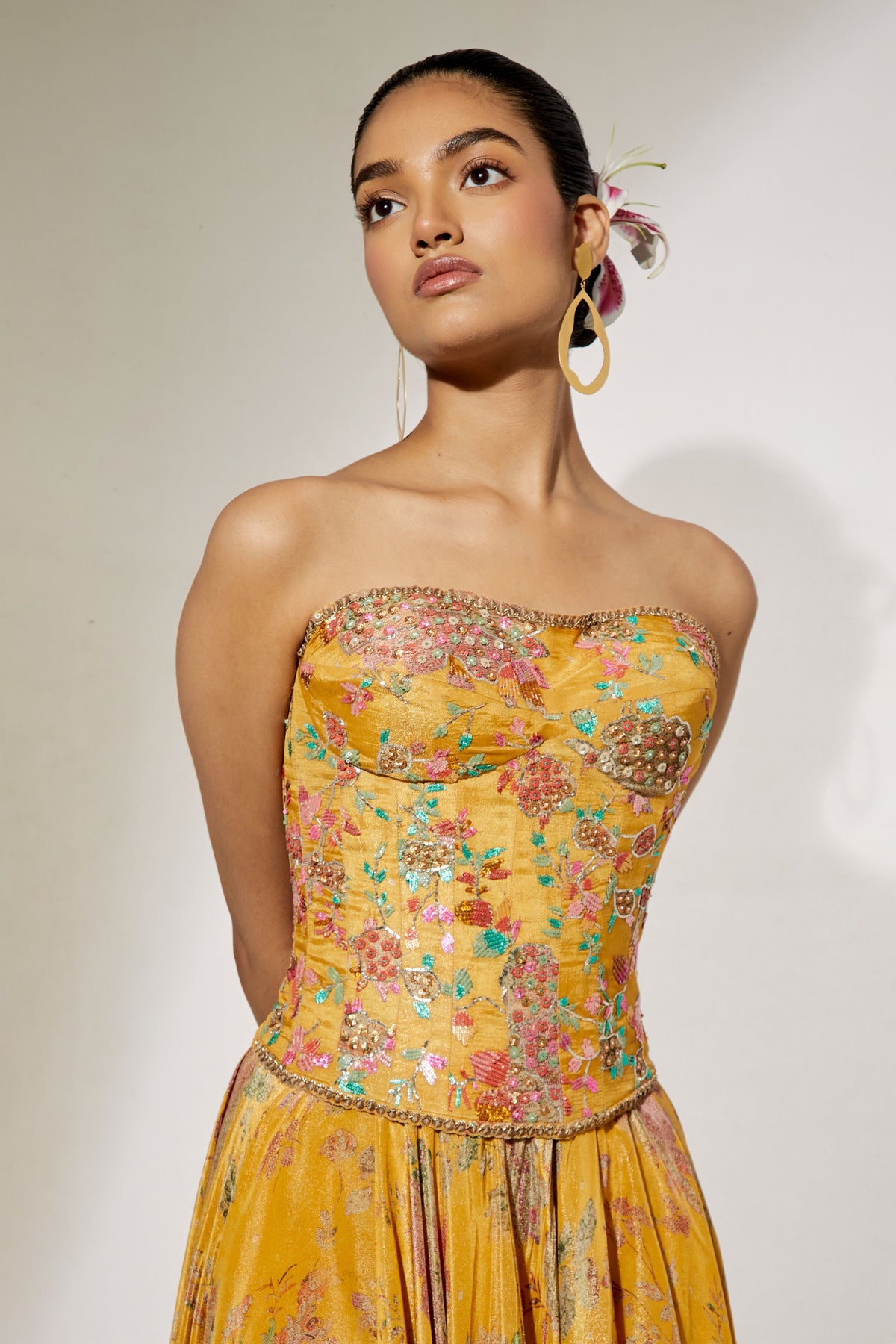 Sunlit Bloom Skirt Set