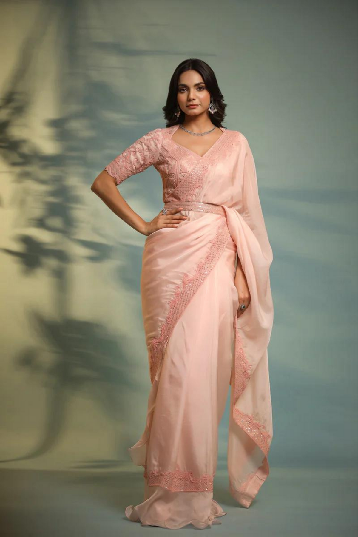 Blush Pink Saree