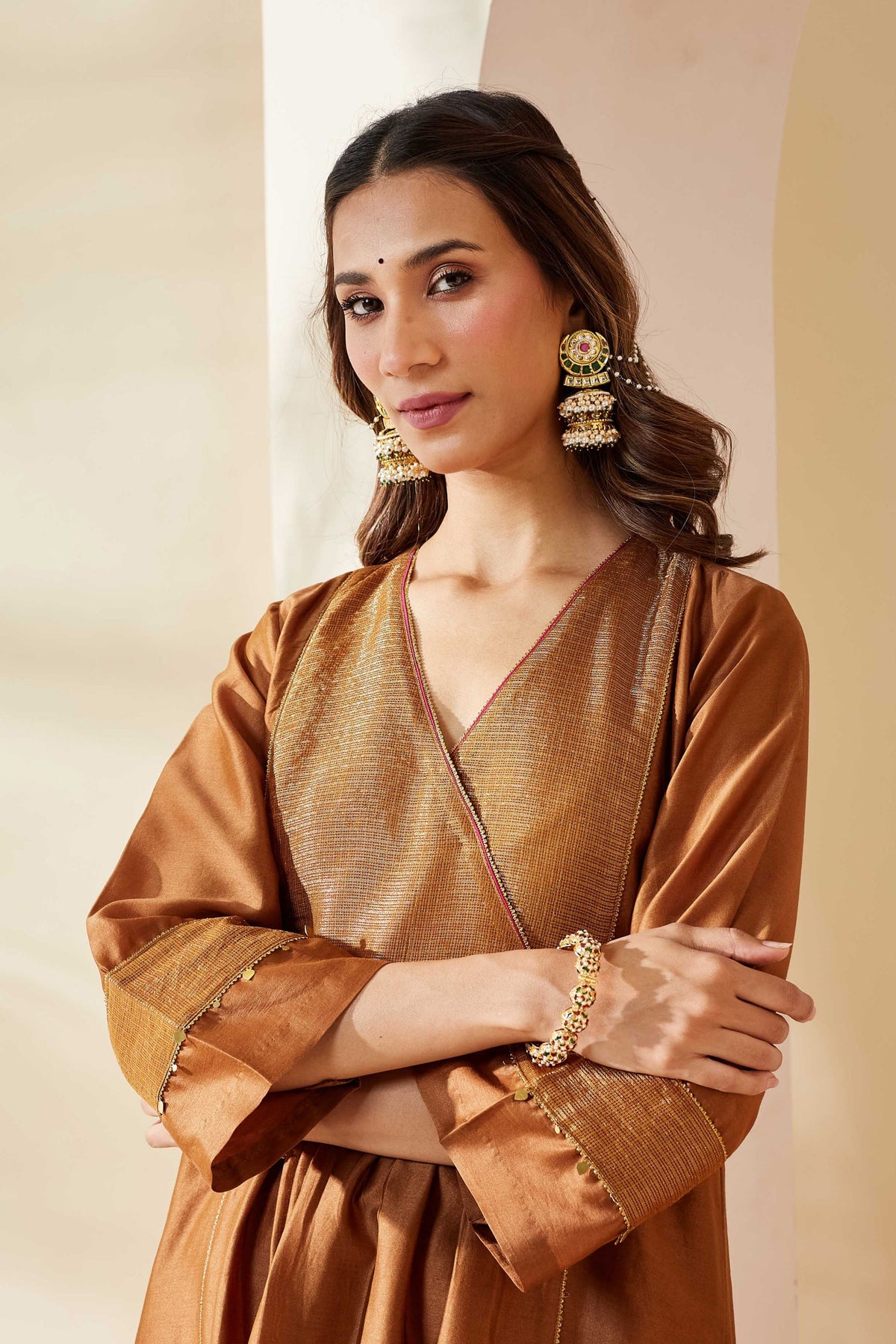 Brown Zohra Kurta Set