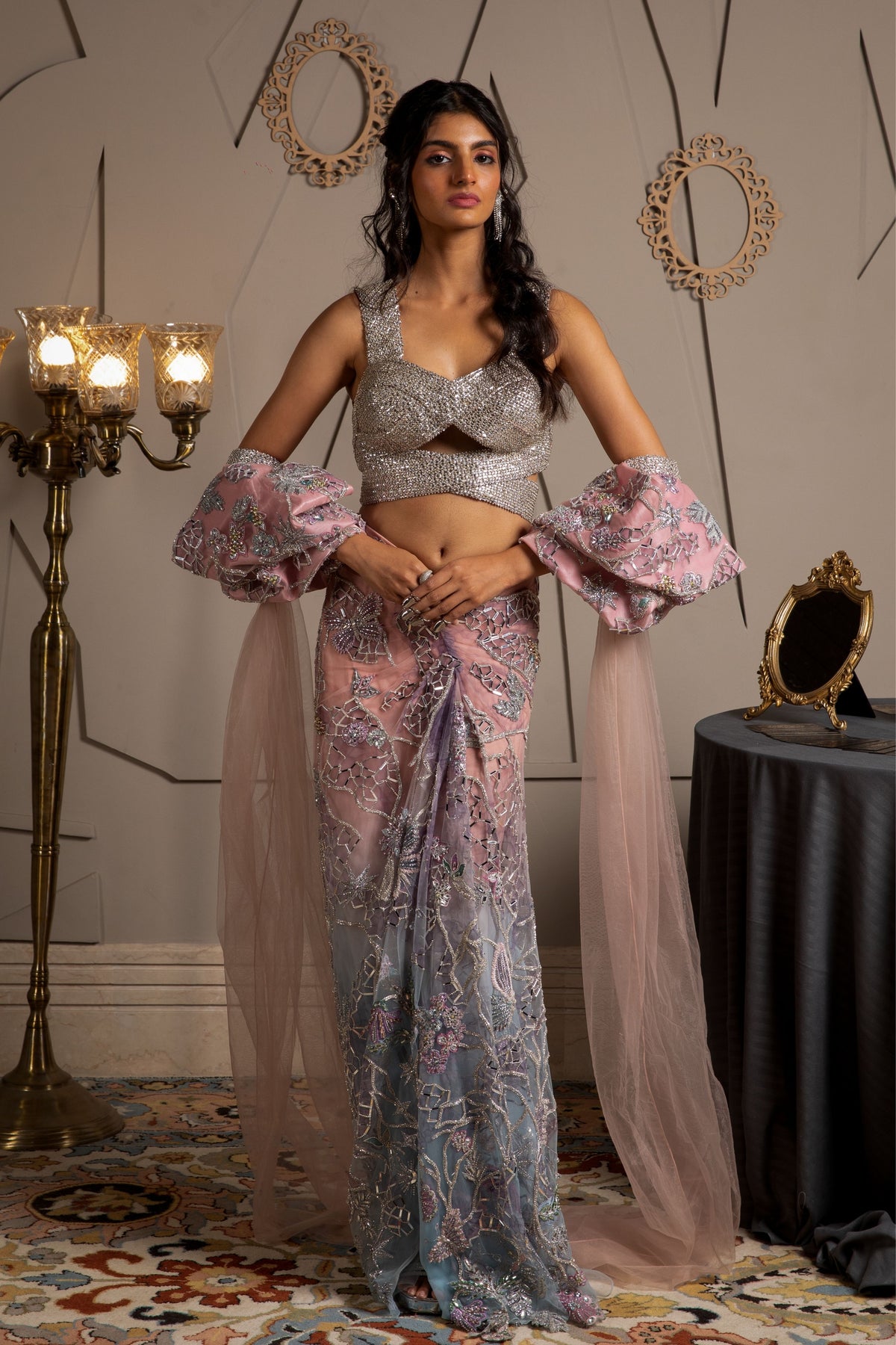 Amaris Drape Skirt Set