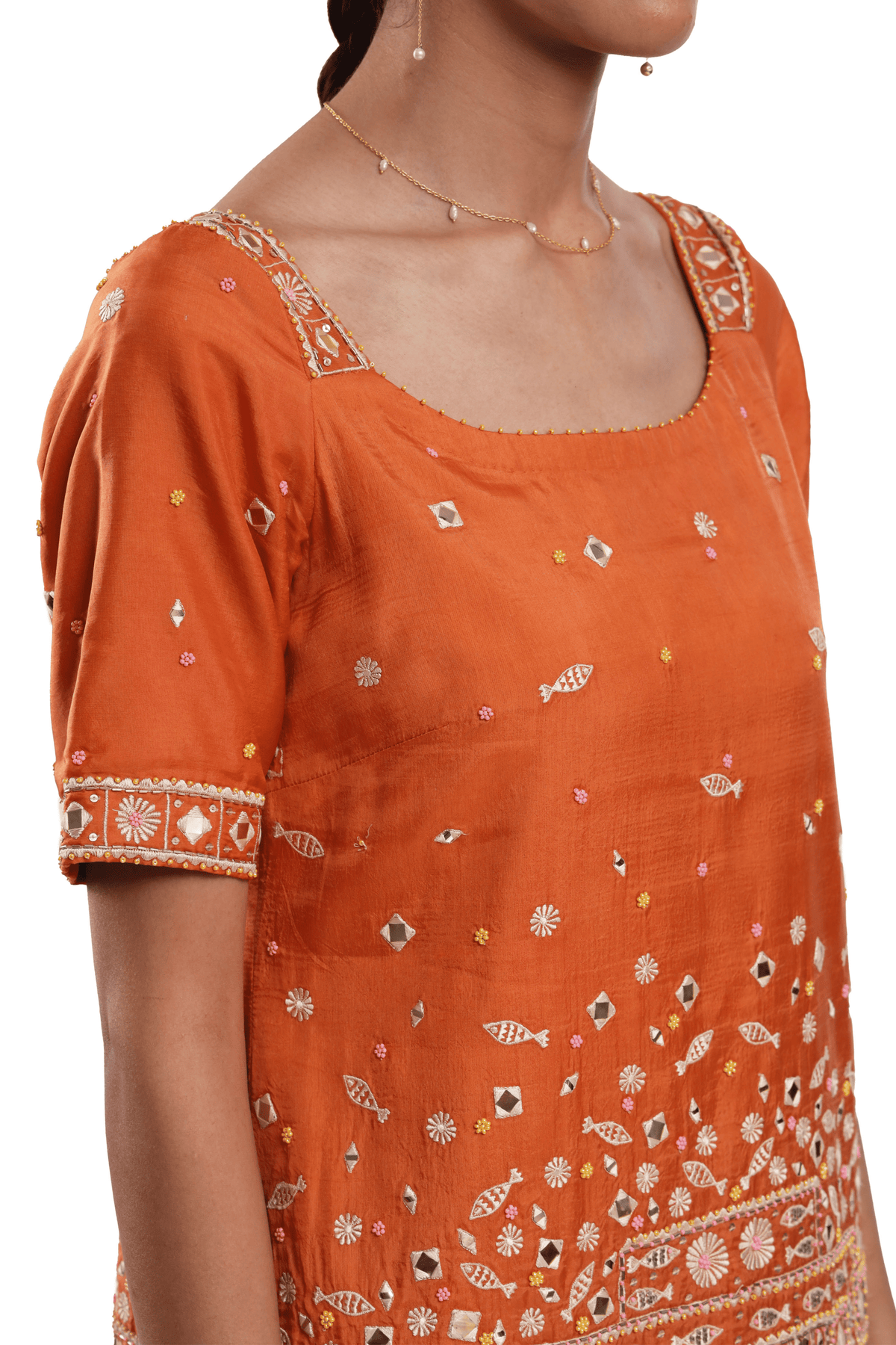 Orange Naila Set