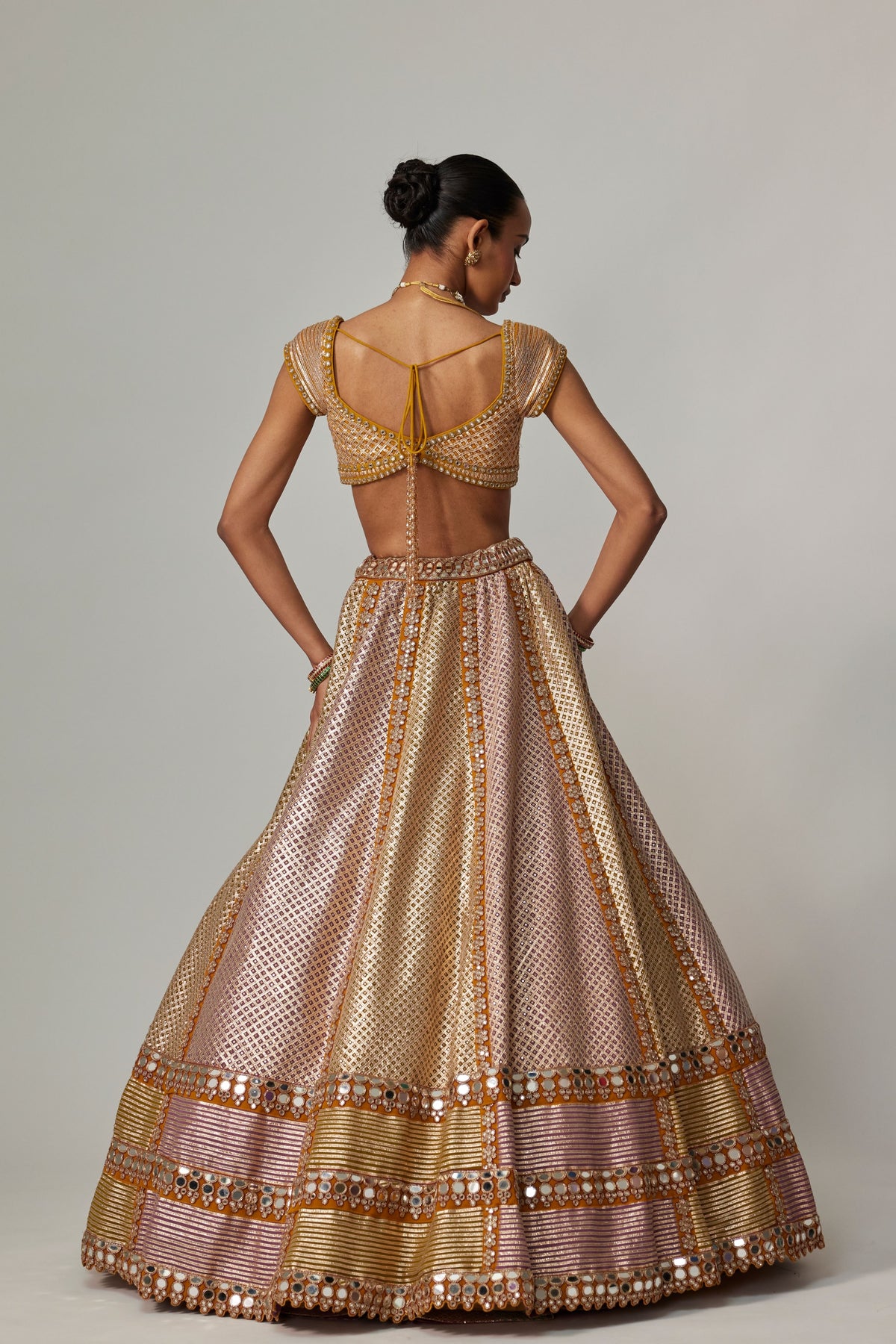 Mustard Multicolor Lehenga Set