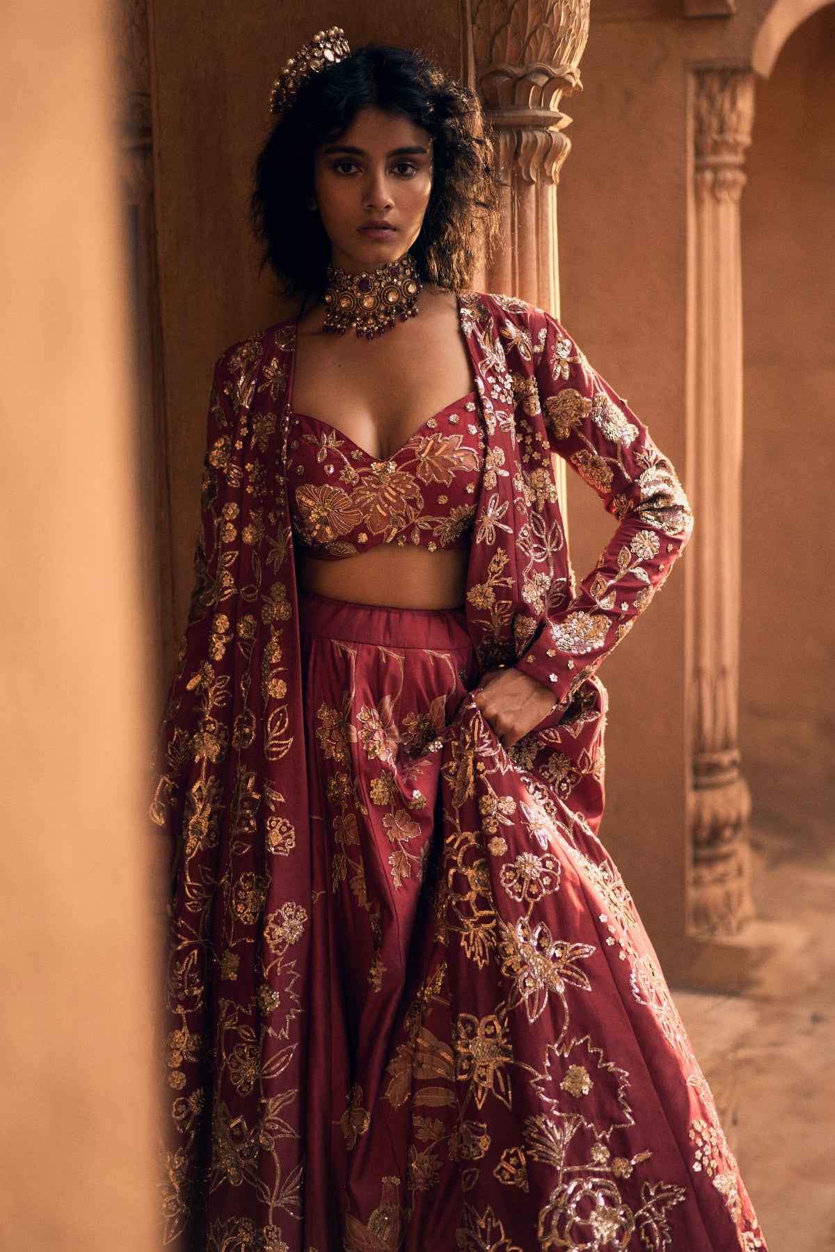 Signature Roop Flip Lehenga Set