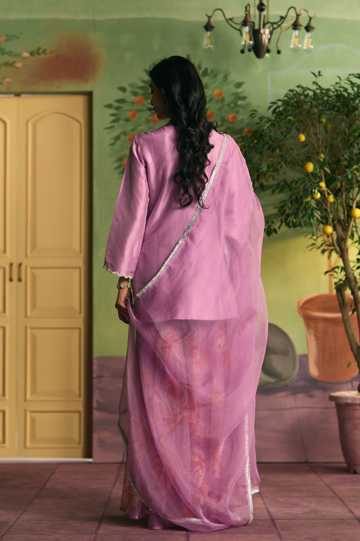 Lavender Garden Sharara Set